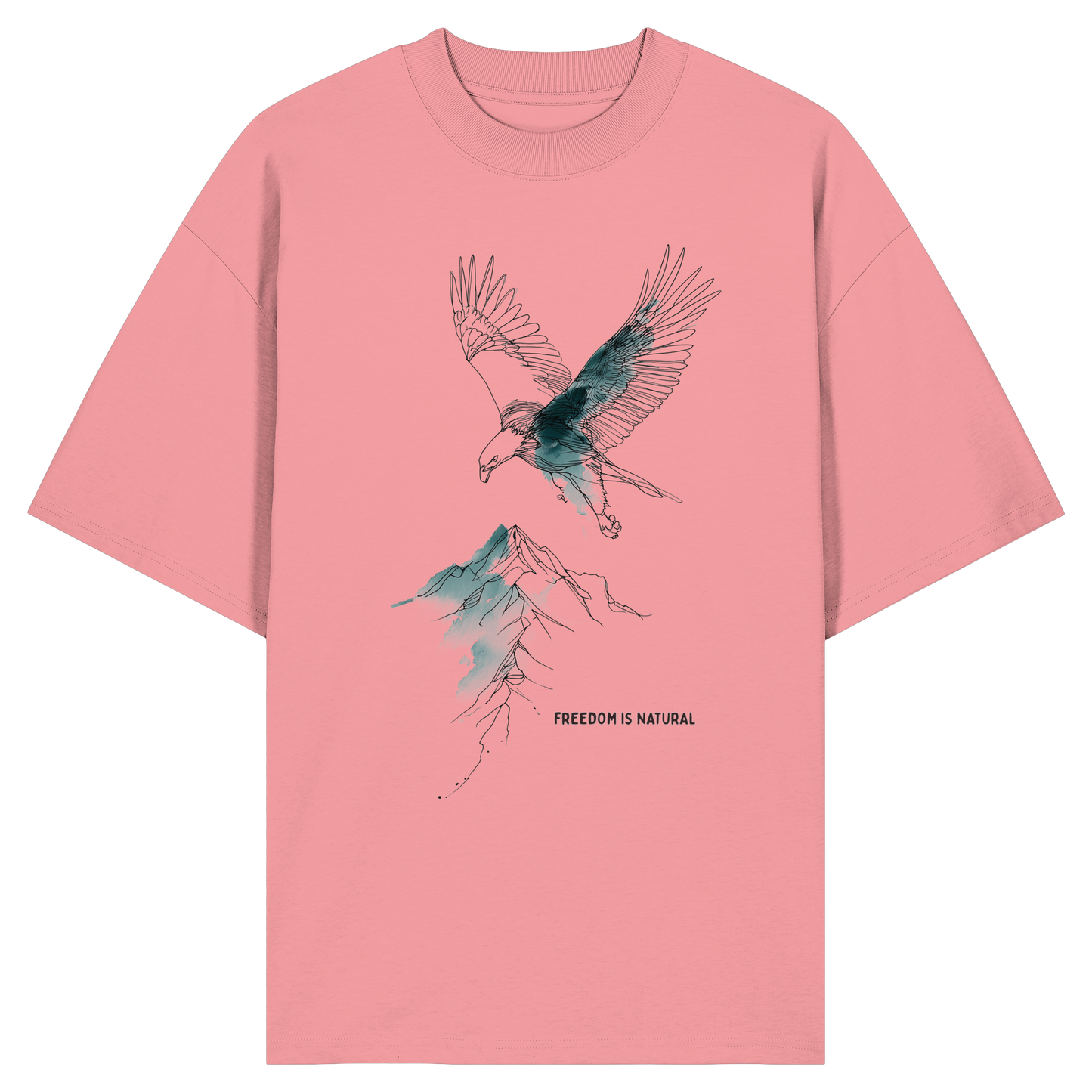 Adler Sketch Art Style - Organic Oversize Shirt