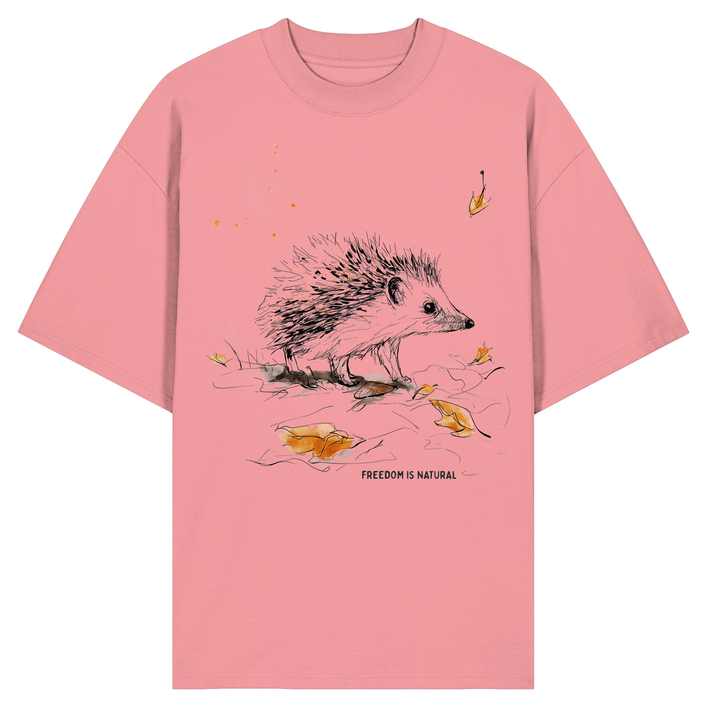 Igel Sketch Art Style - Organic Oversize Shirt