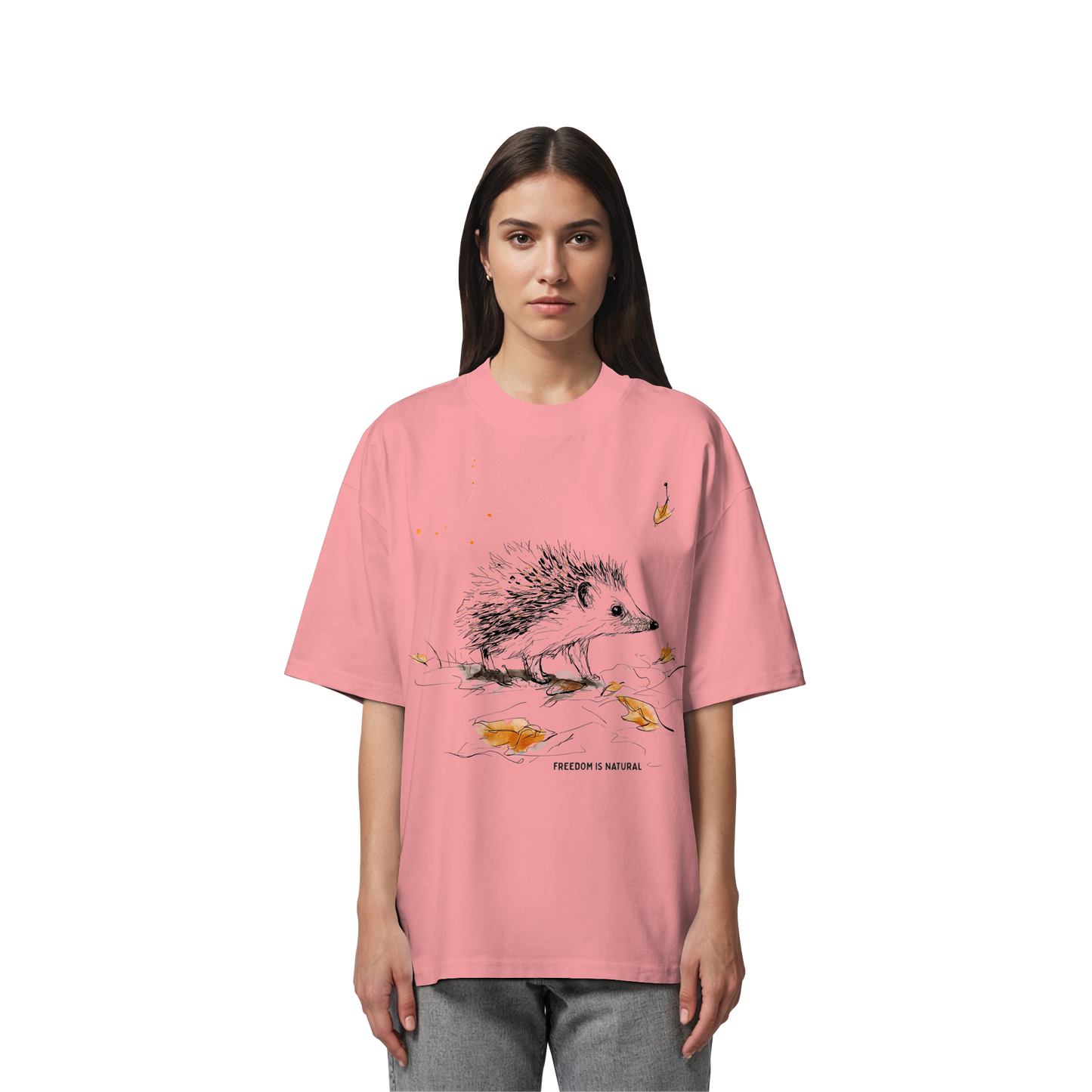 Igel Sketch Art Style - Organic Oversize Shirt