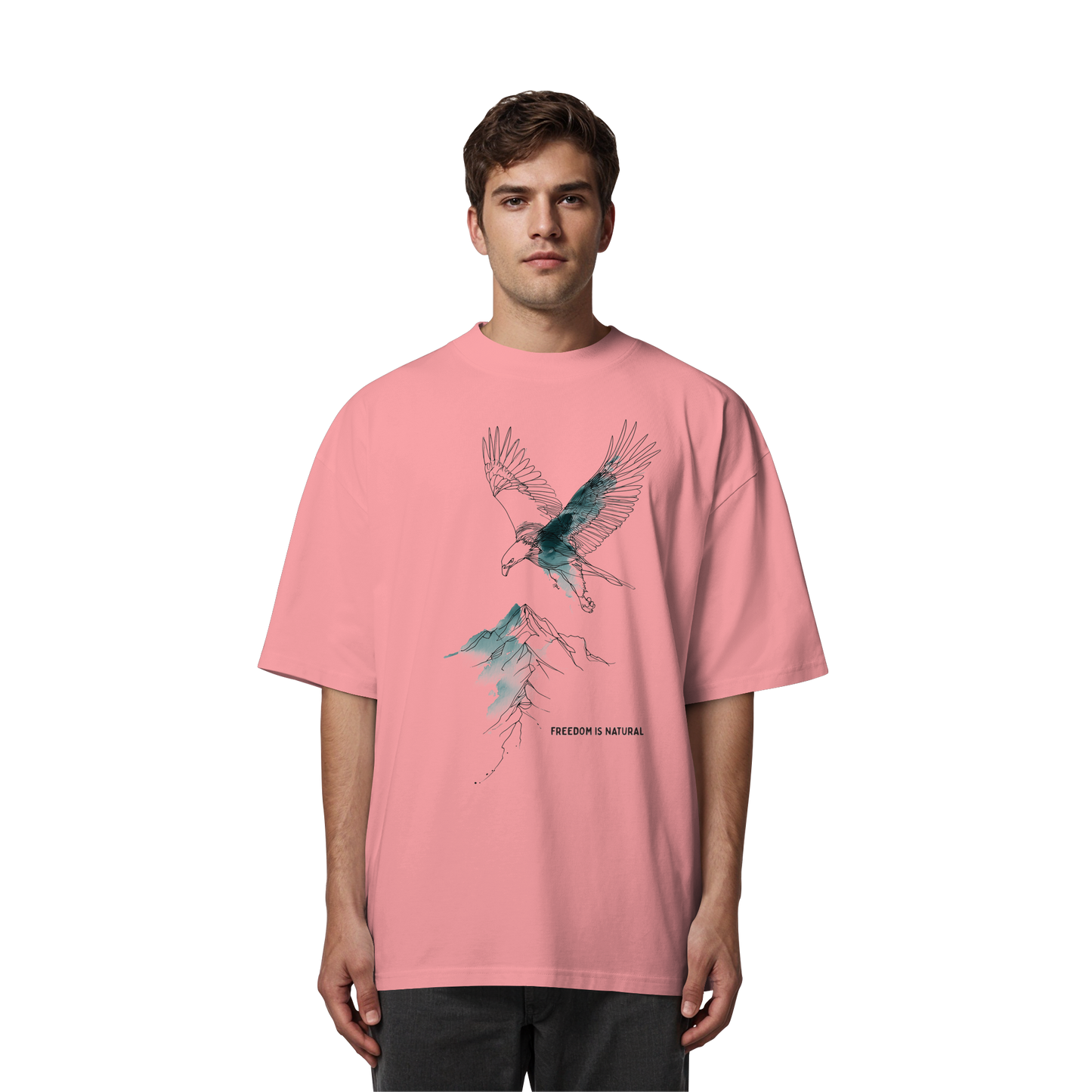 Adler Sketch Art Style - Organic Oversize Shirt