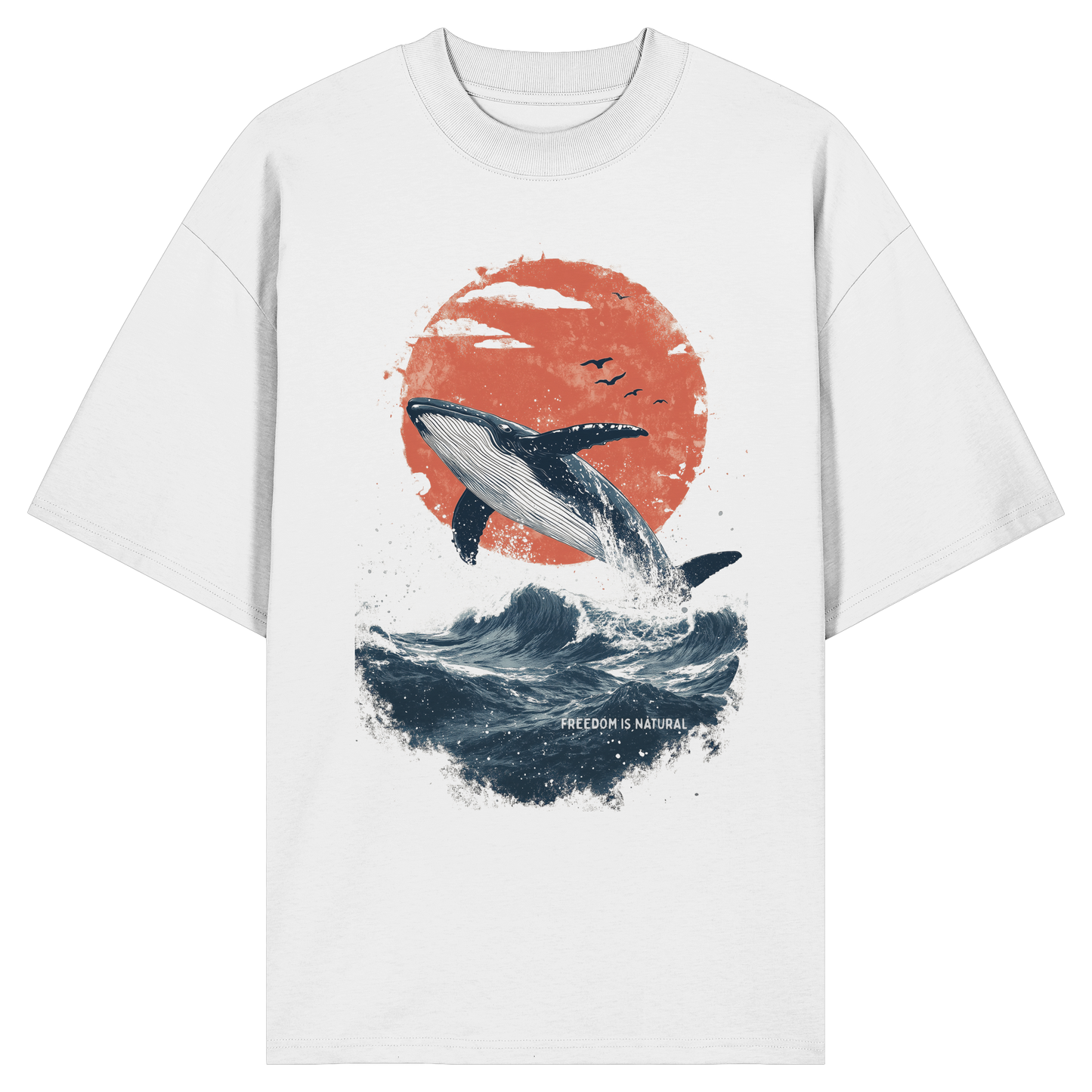 Wal Watercolor Style - Organic Oversize Shirt