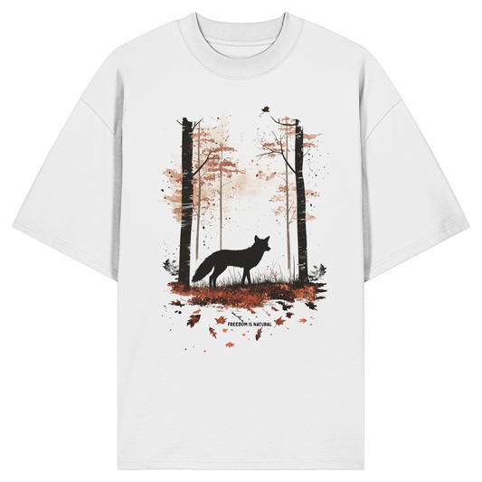 Fuchs Watercolor Style - Organic Oversize Shirt