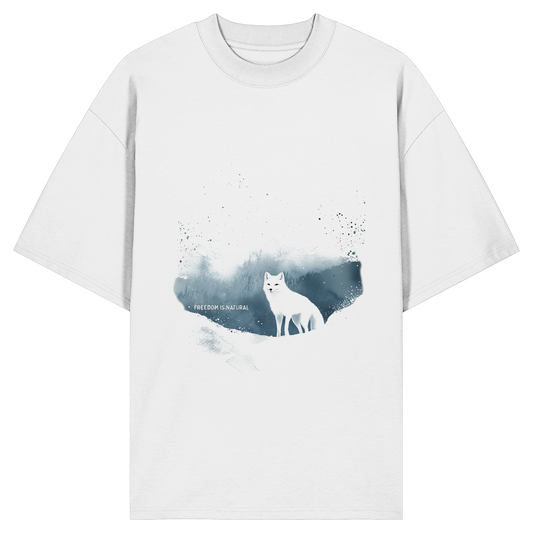 Schneefuchs Watercolor Style - Organic Oversize Shirt