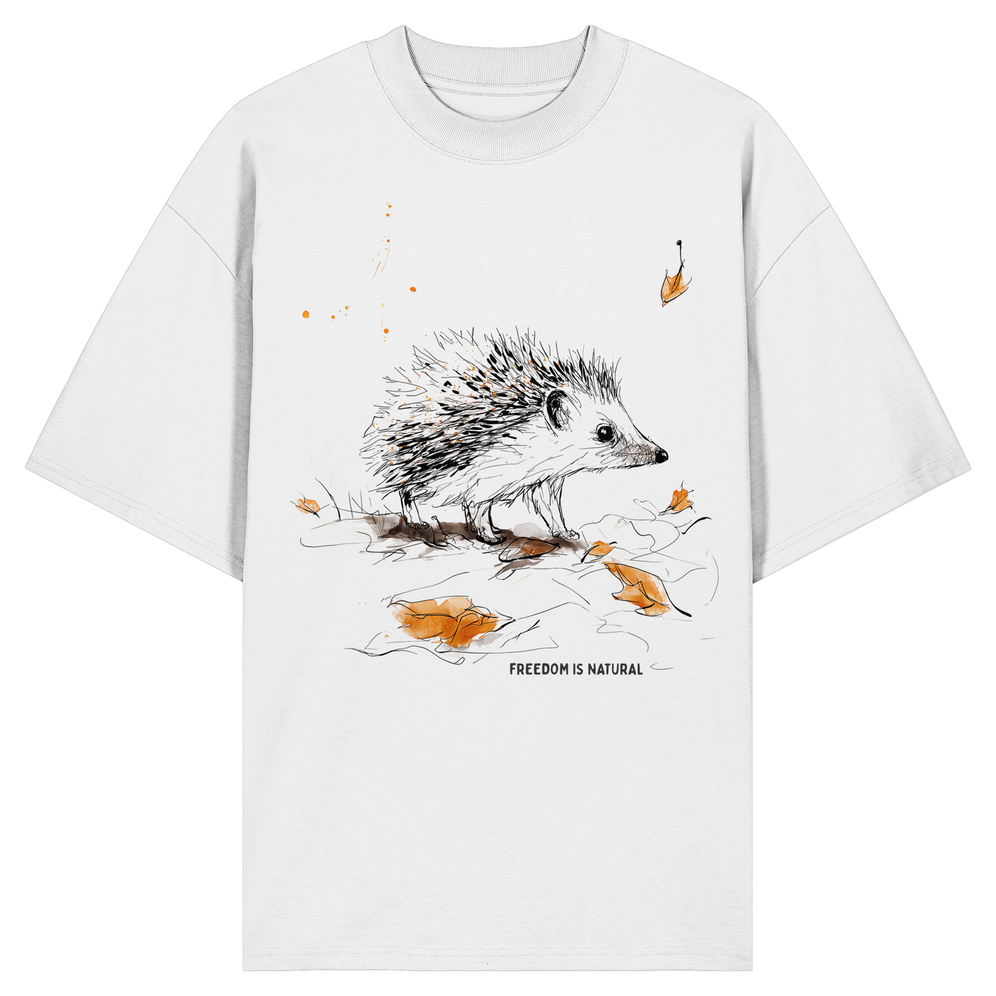 Igel Sketch Art Style - Organic Oversize Shirt