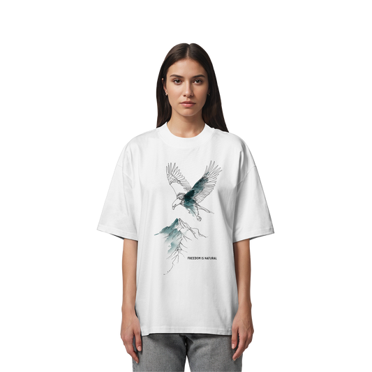 Adler Sketch Art Style - Organic Oversize Shirt