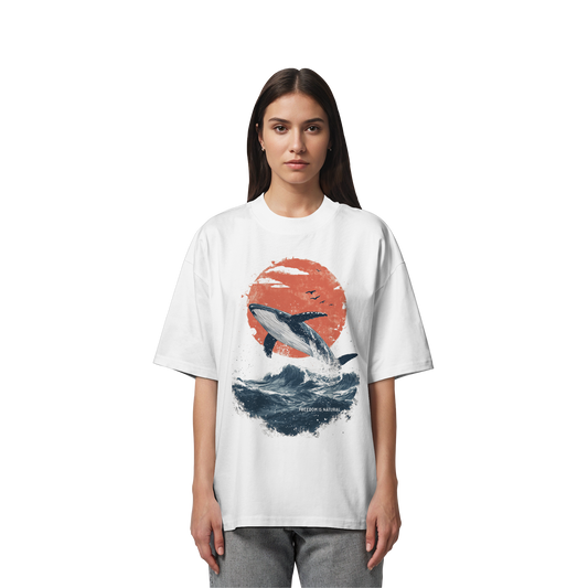 Wal Watercolor Style - Organic Oversize Shirt