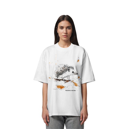 Igel Sketch Art Style - Organic Oversize Shirt