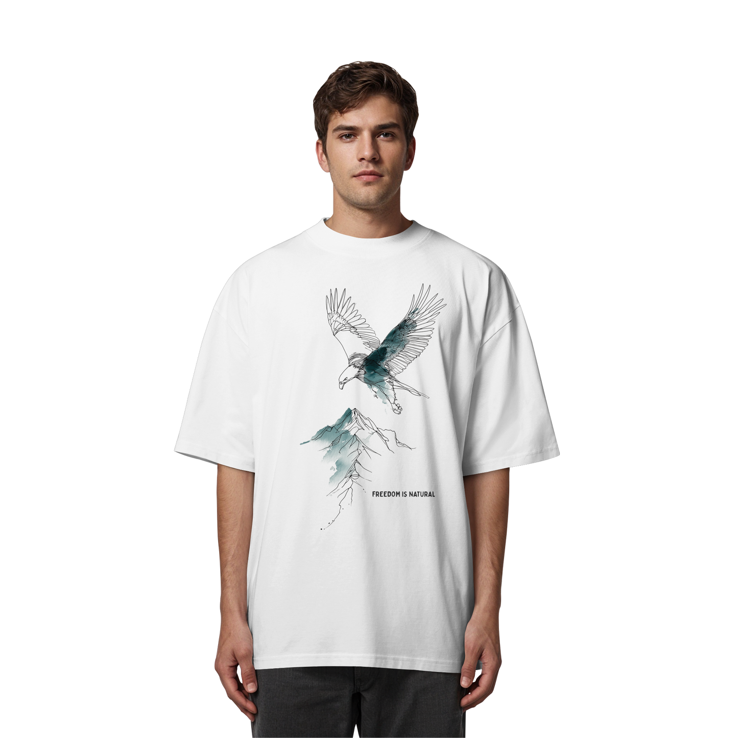 Adler Sketch Art Style - Organic Oversize Shirt