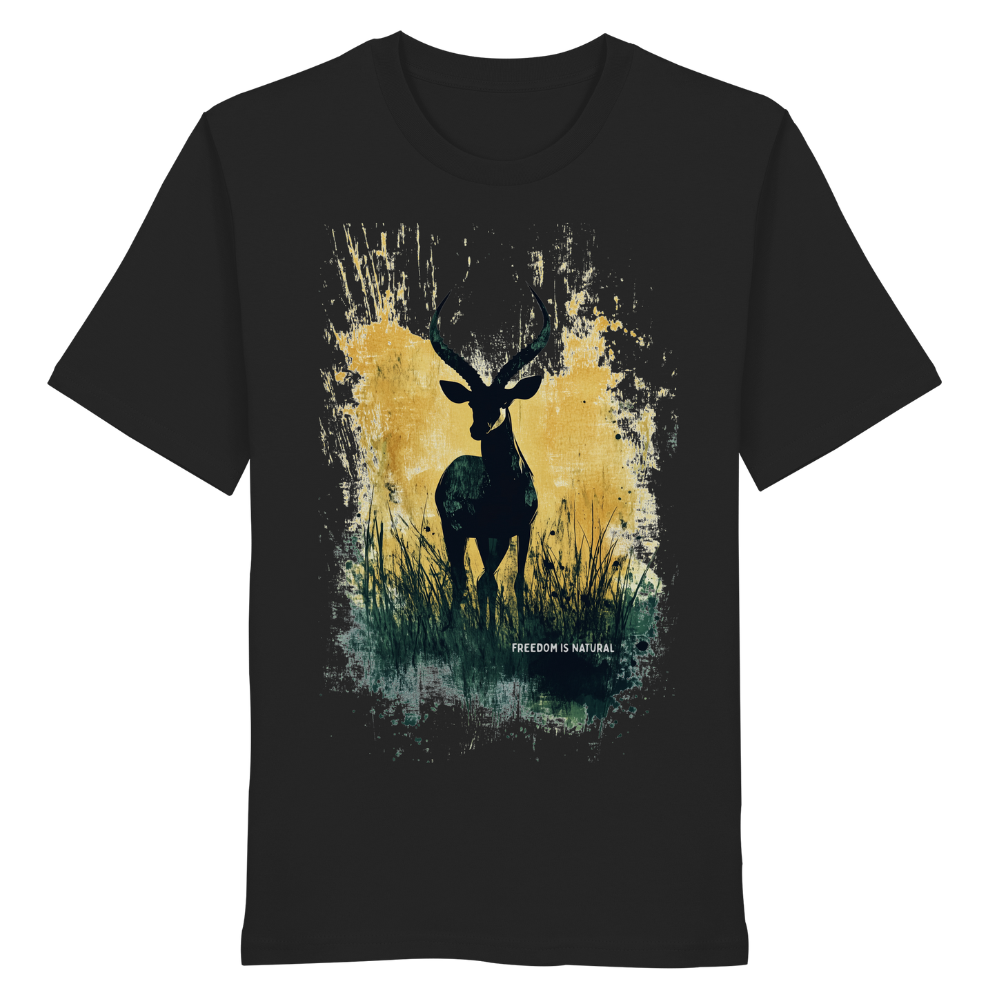 Antilope Watercolor Style - Unisex Organic Shirt