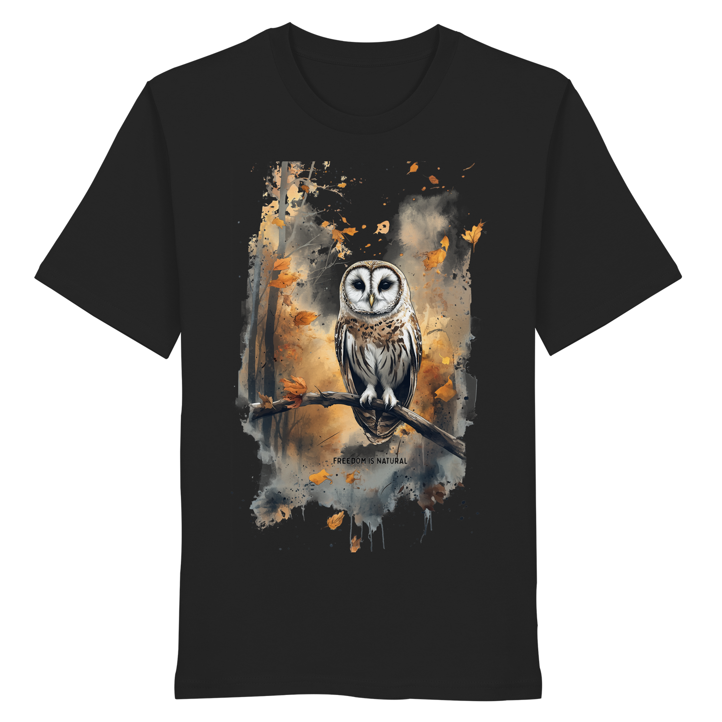 Eule Watercolor Style - Organic Shirt