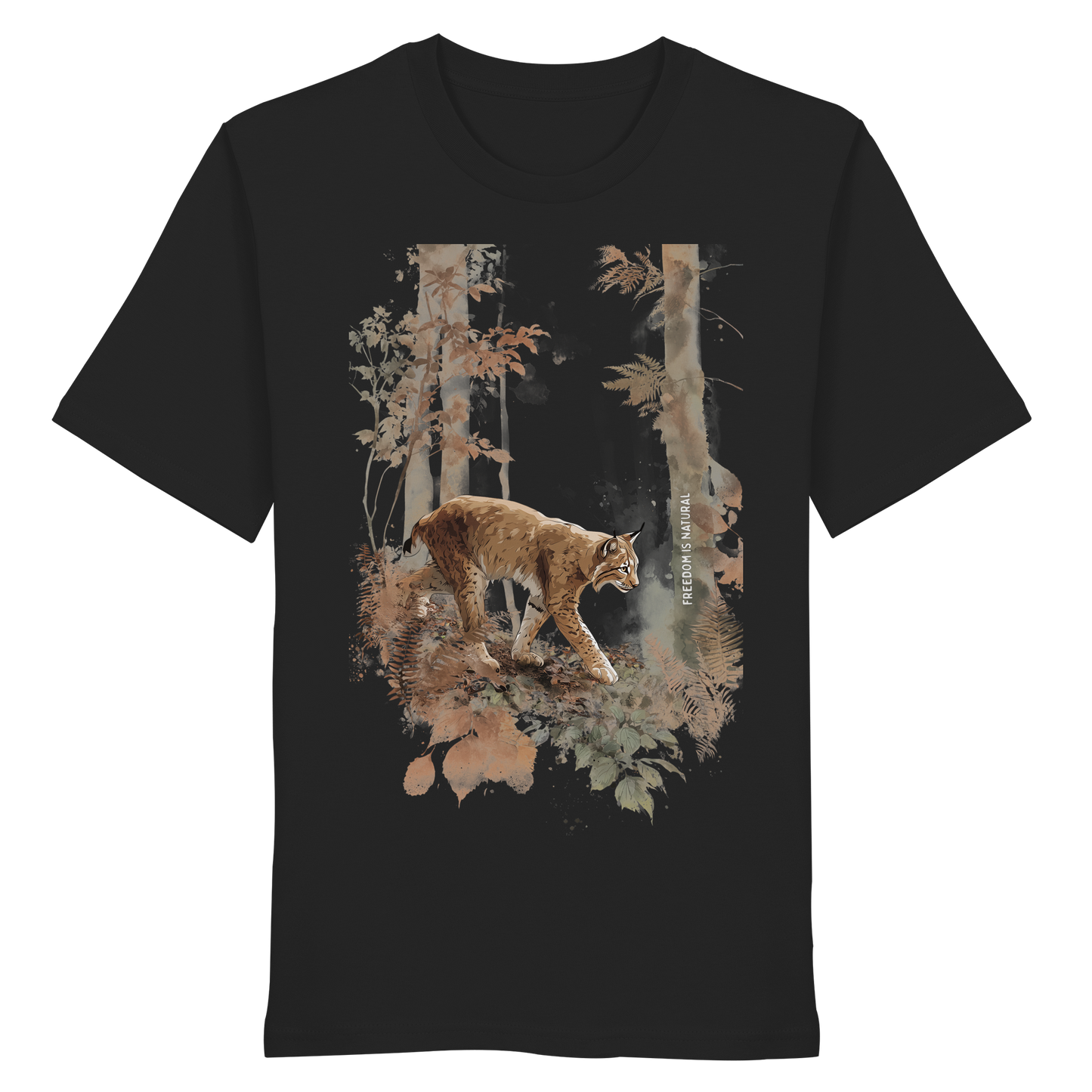 Luchs Watercolor Style - Organic Shirt