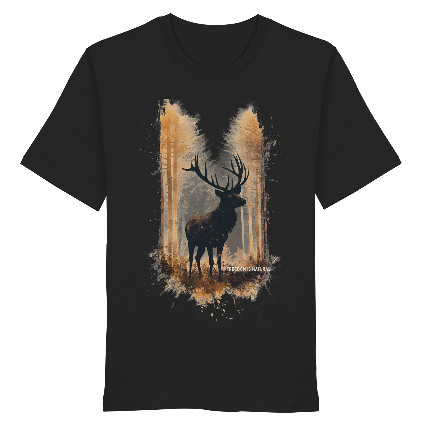 Hirsch Watercolor Style - Organic Shirt