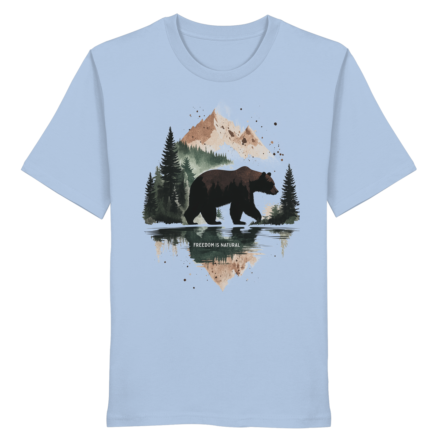Bär Watercolor Style - Organic Shirt