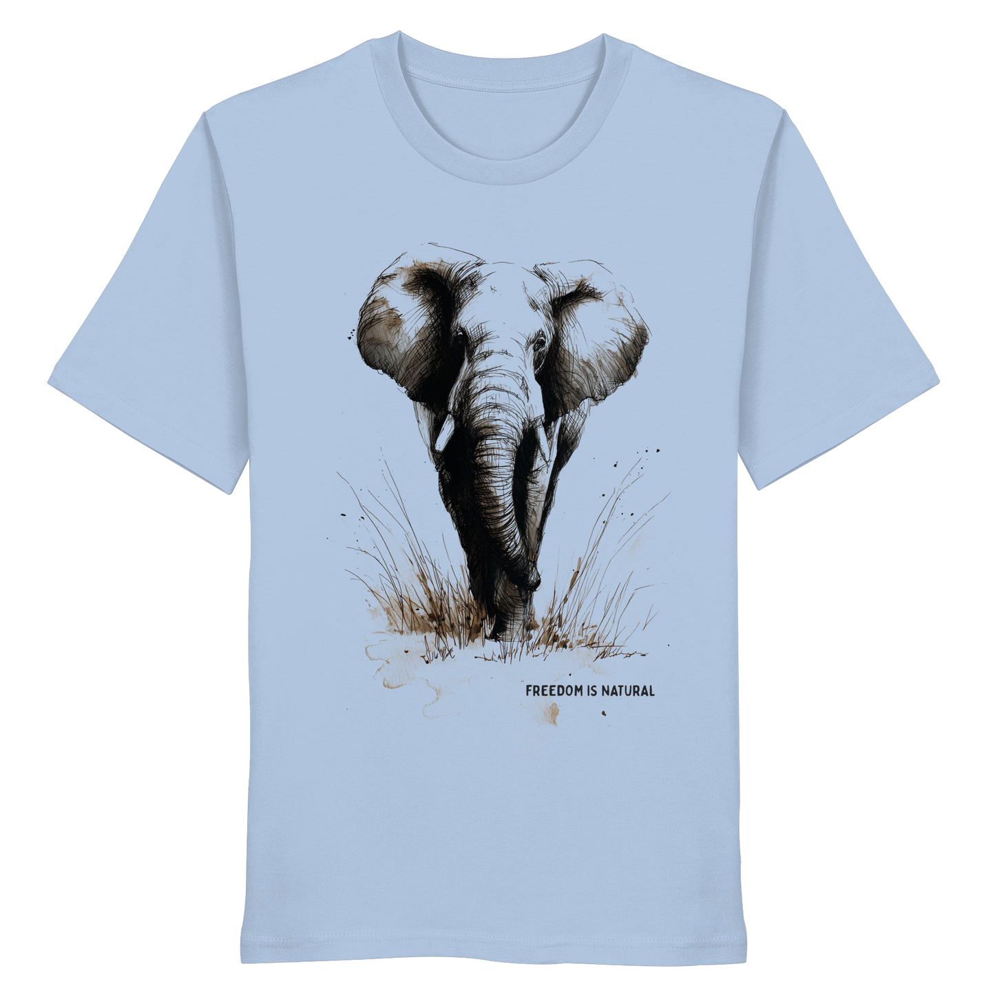 Elefant Sketch Art Style - Organic Shirt
