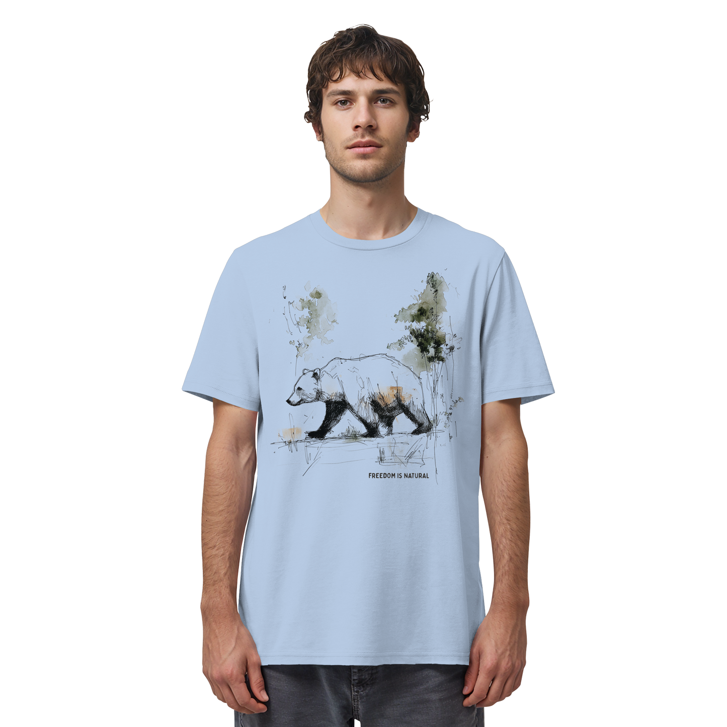 Bär Sketch Art Style - Organic Shirt