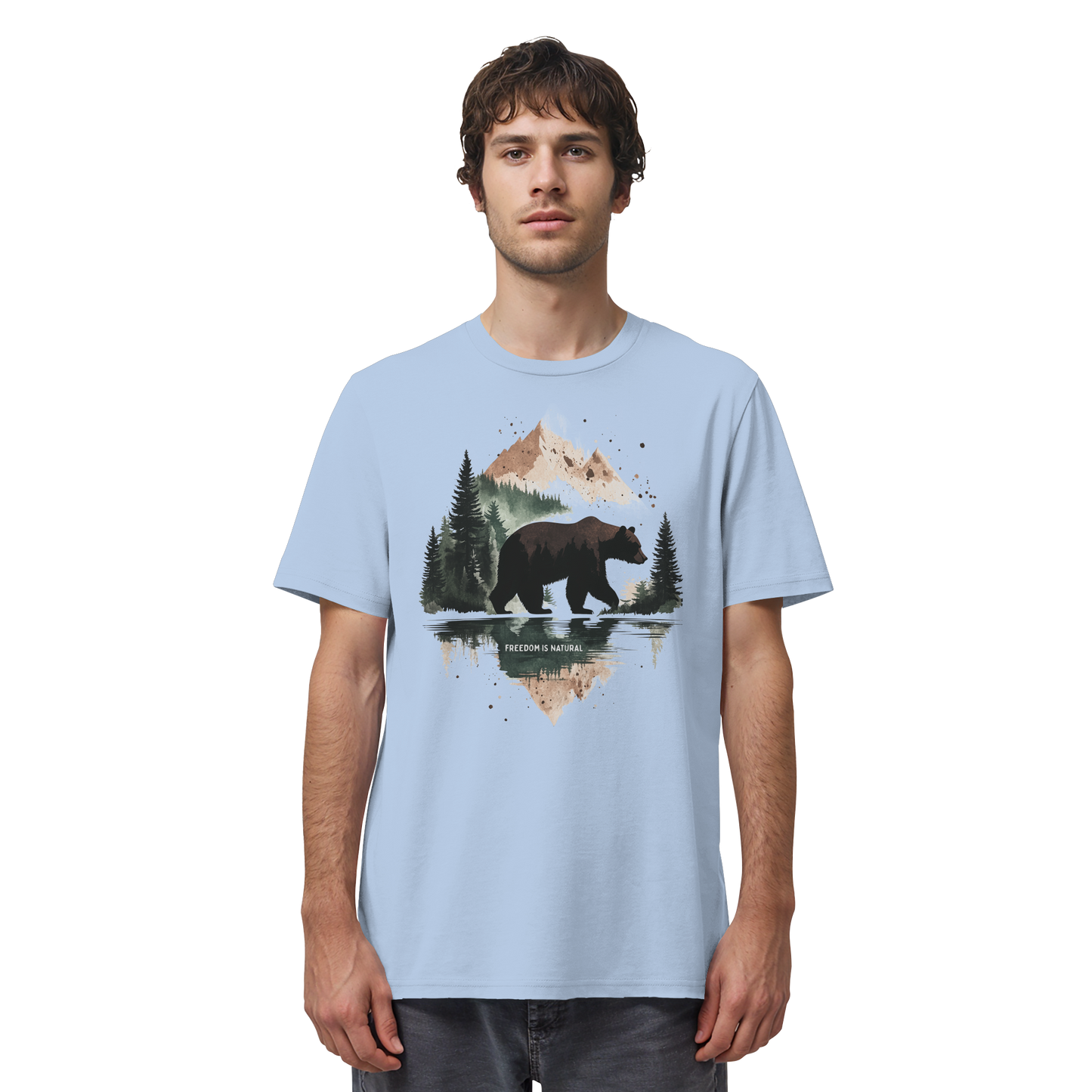Bär Watercolor Style - Organic Shirt