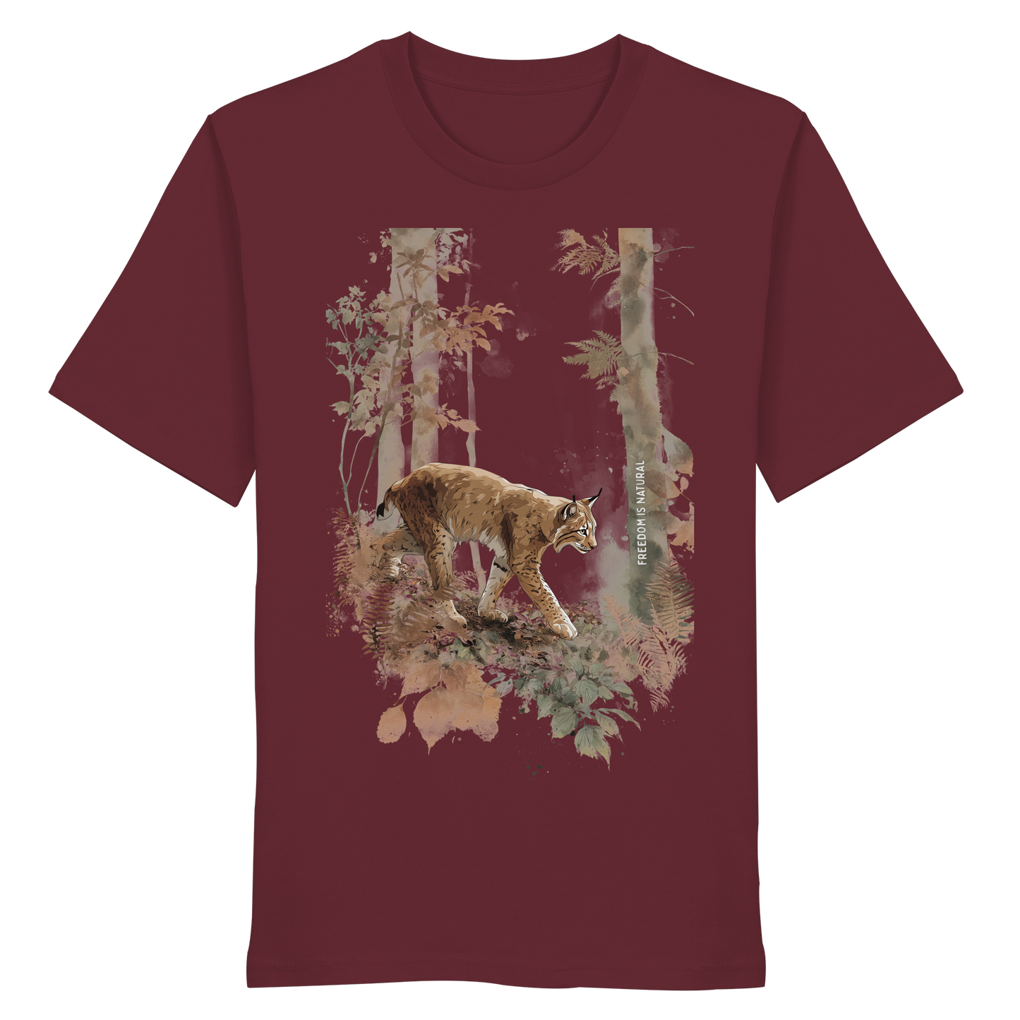 Luchs Watercolor Style - Organic Shirt