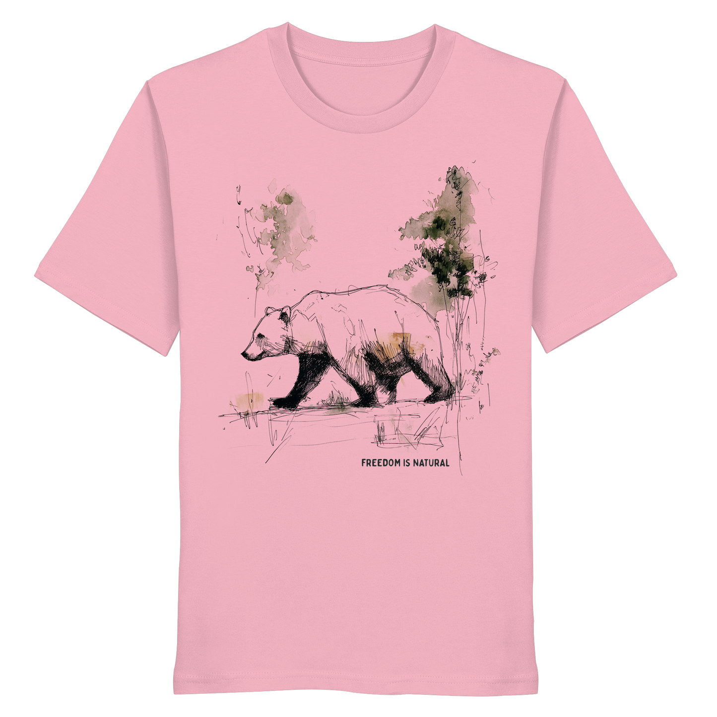 Bär Sketch Art Style - Organic Shirt