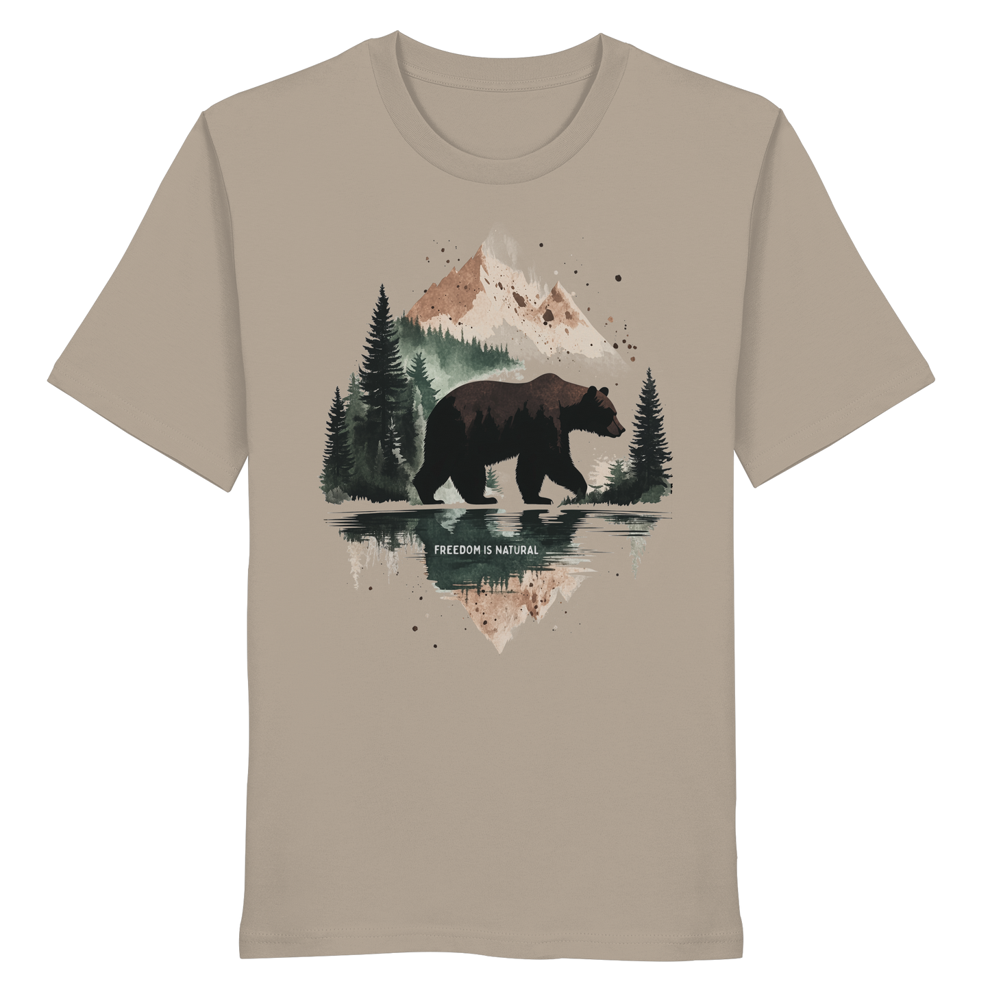 Bär Watercolor Style - Organic Shirt
