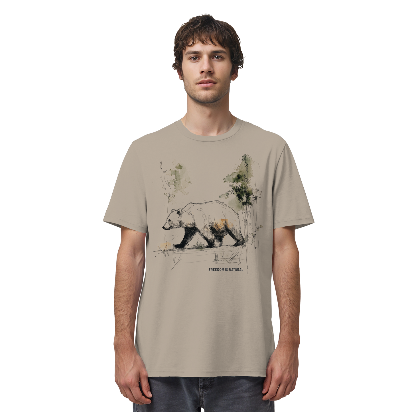 Bär Sketch Art Style - Organic Shirt
