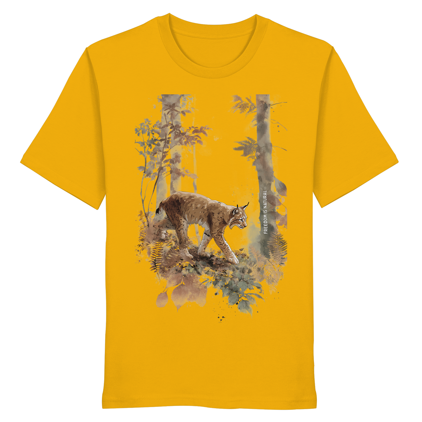 Luchs Watercolor Style - Organic Shirt