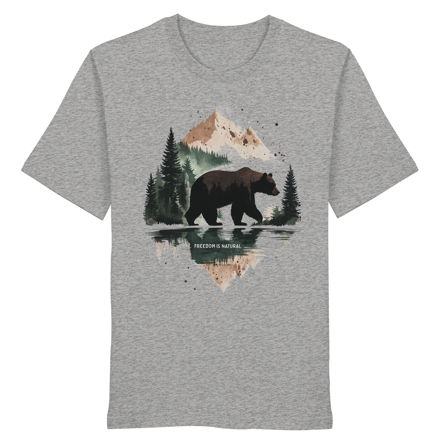Bär Watercolor Style - Organic Shirt