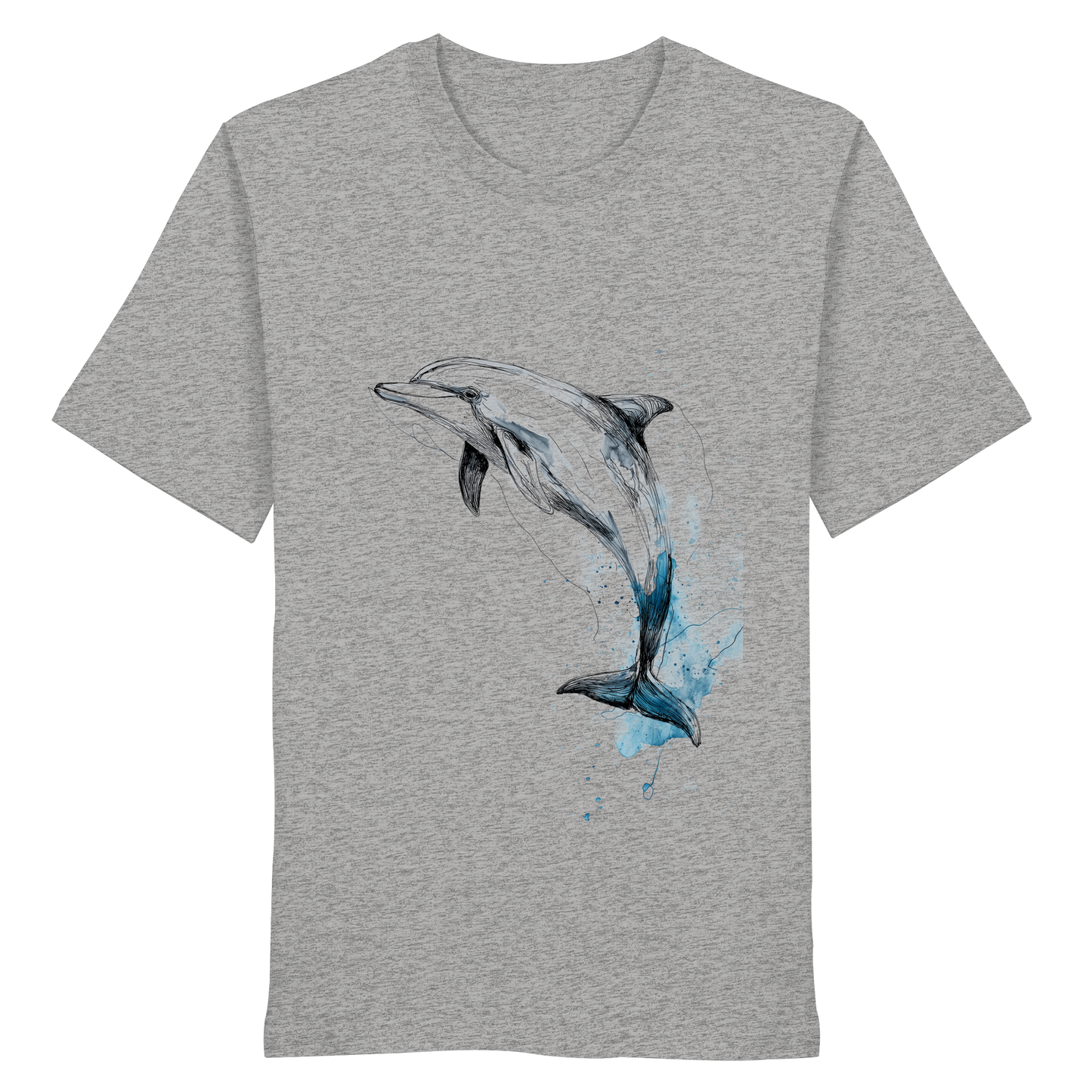 Delphin Watercolor Style - Organic Shirt