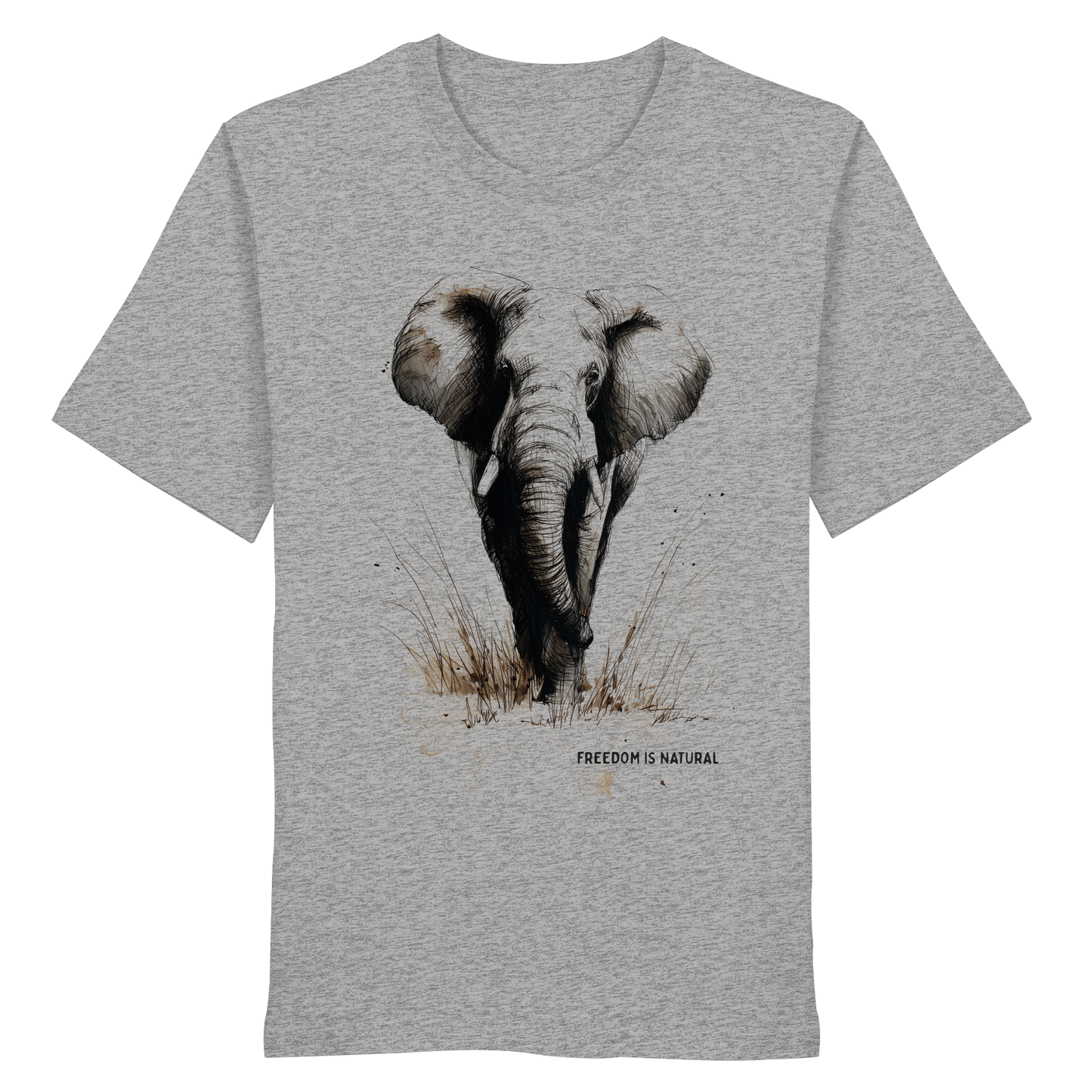 Elefant Sketch Art Style - Organic Shirt