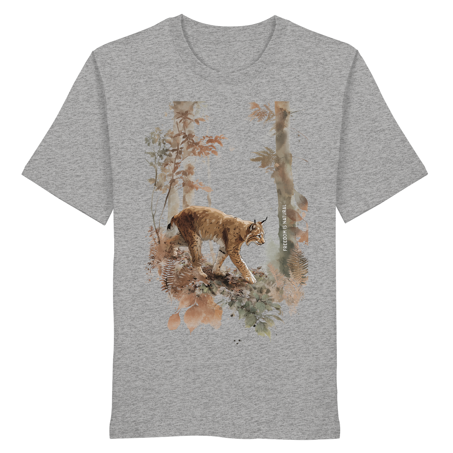 Luchs Watercolor Style - Organic Shirt