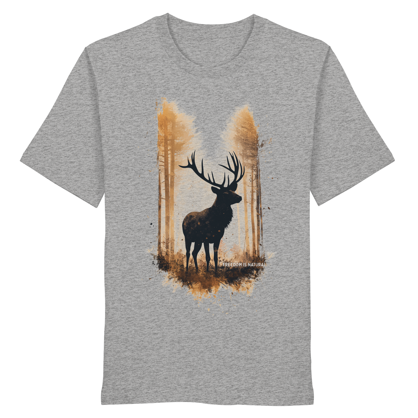 Hirsch Watercolor Style - Organic Shirt