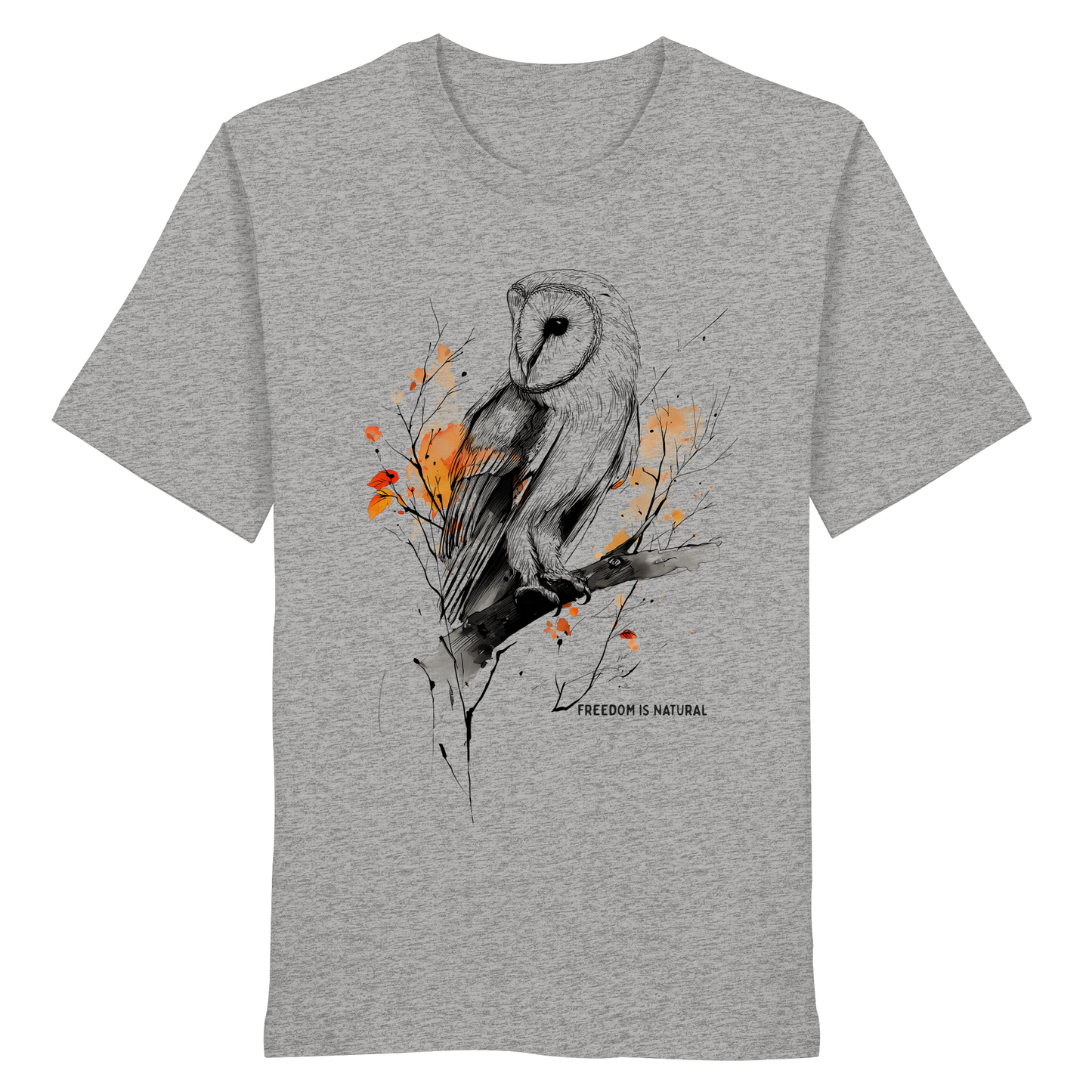 Eule Sketch Art Style - Organic Shirt