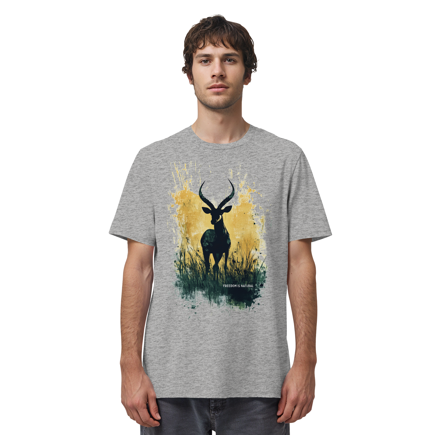 Antilope Watercolor Style - Unisex Organic Shirt