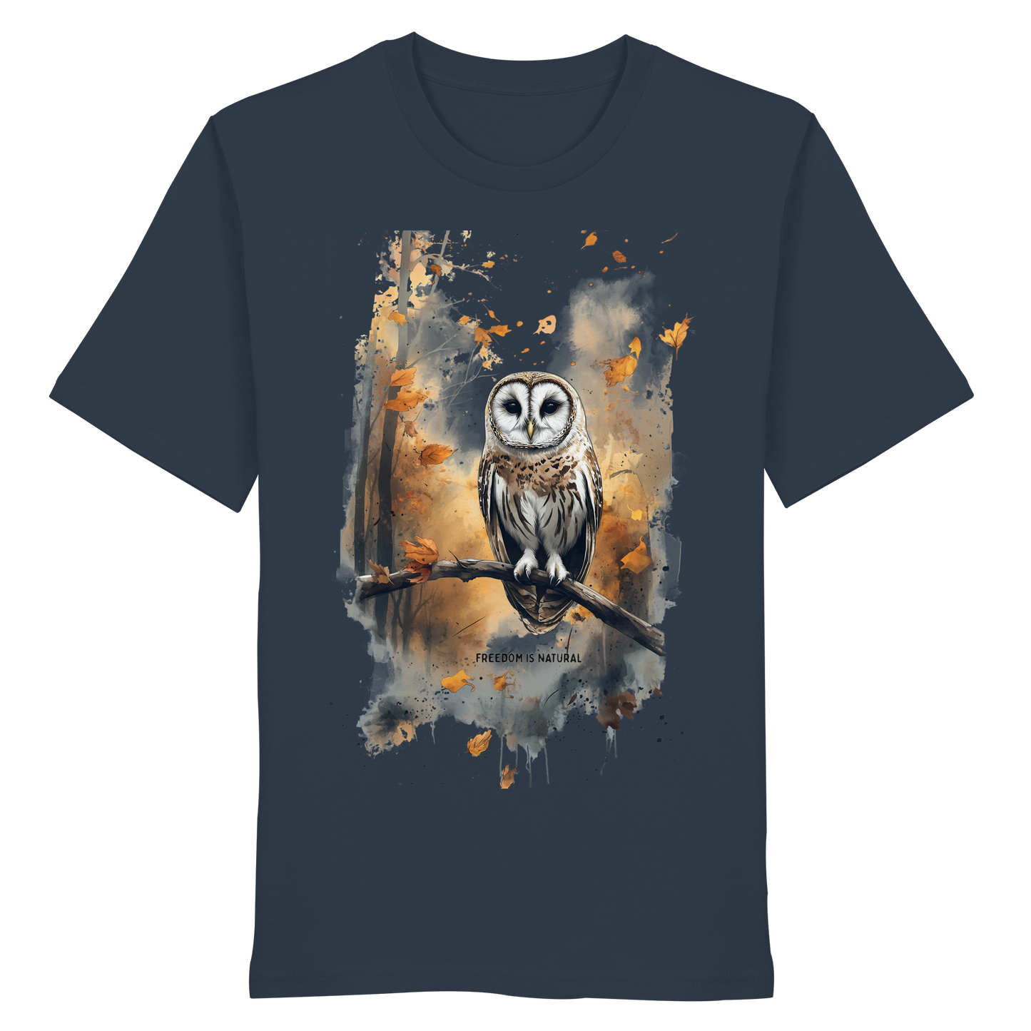 Eule Watercolor Style - Organic Shirt