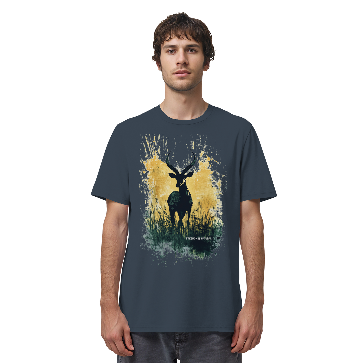 Antilope Watercolor Style - Unisex Organic Shirt