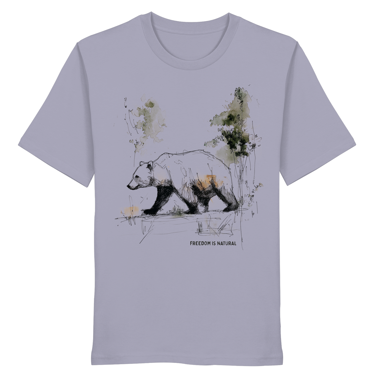 Bär Sketch Art Style - Organic Shirt