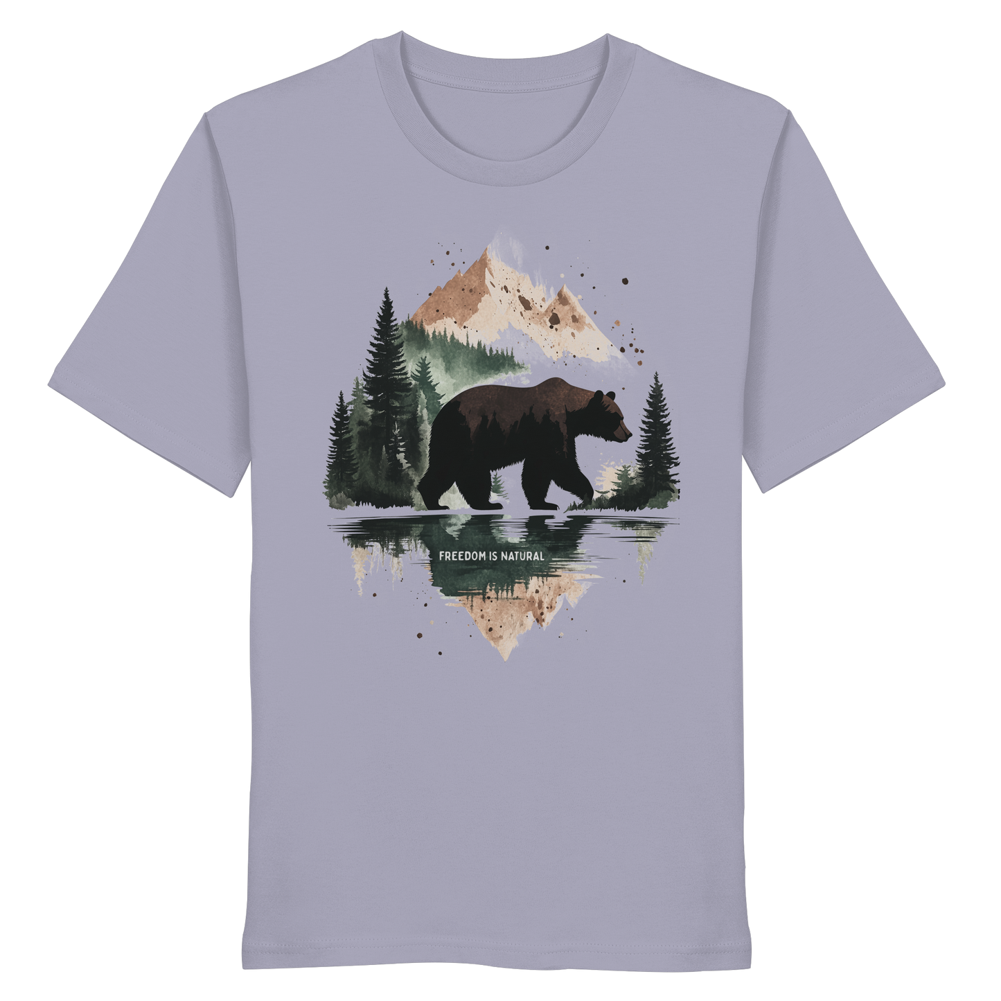 Bär Watercolor Style - Organic Shirt