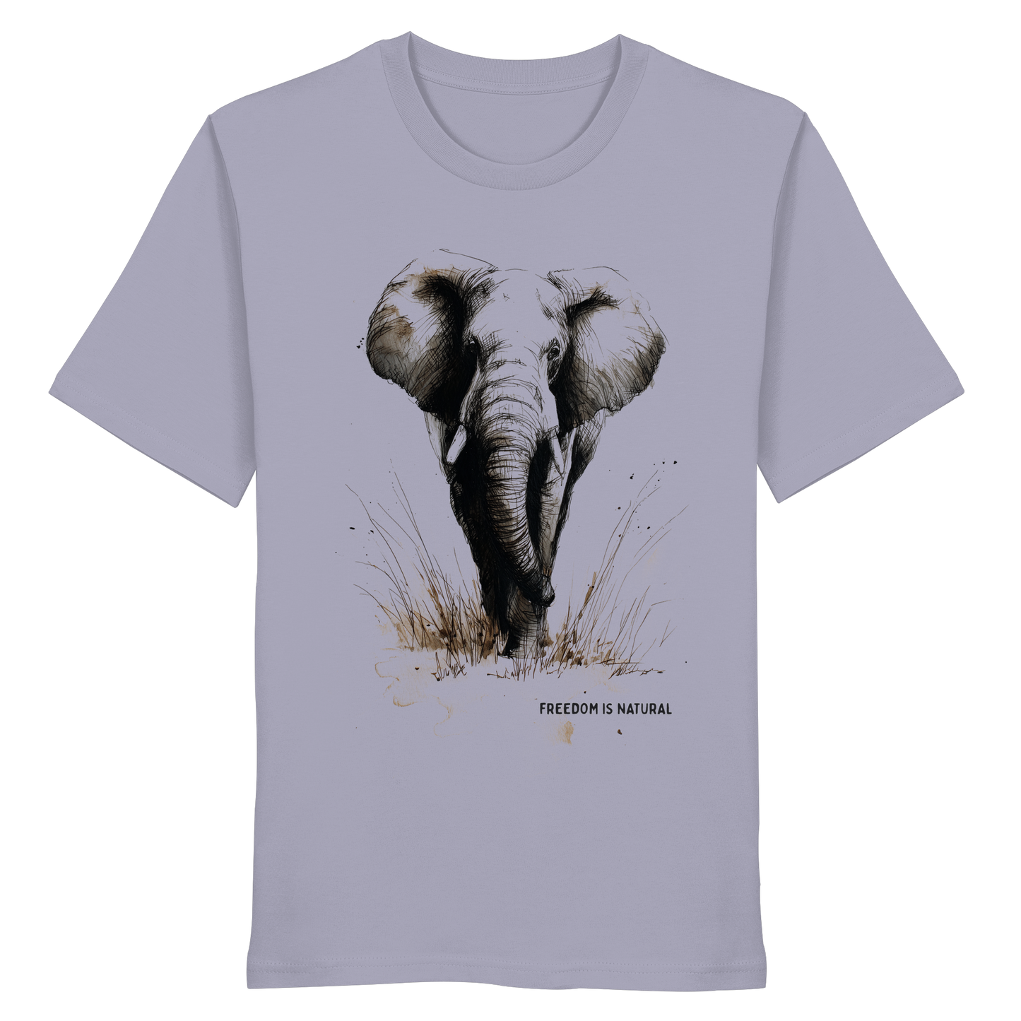 Elefant Sketch Art Style - Organic Shirt
