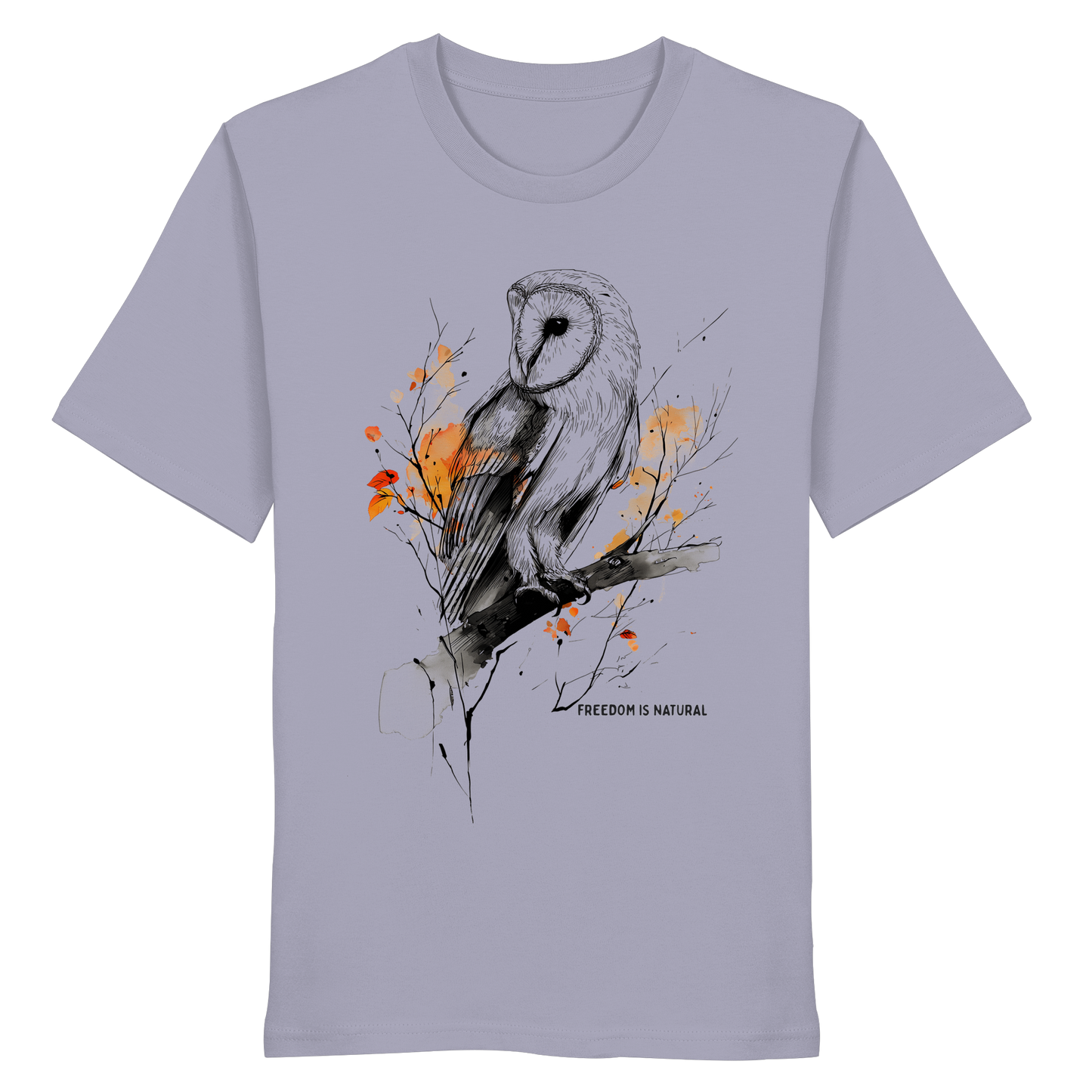 Eule Sketch Art Style - Organic Shirt