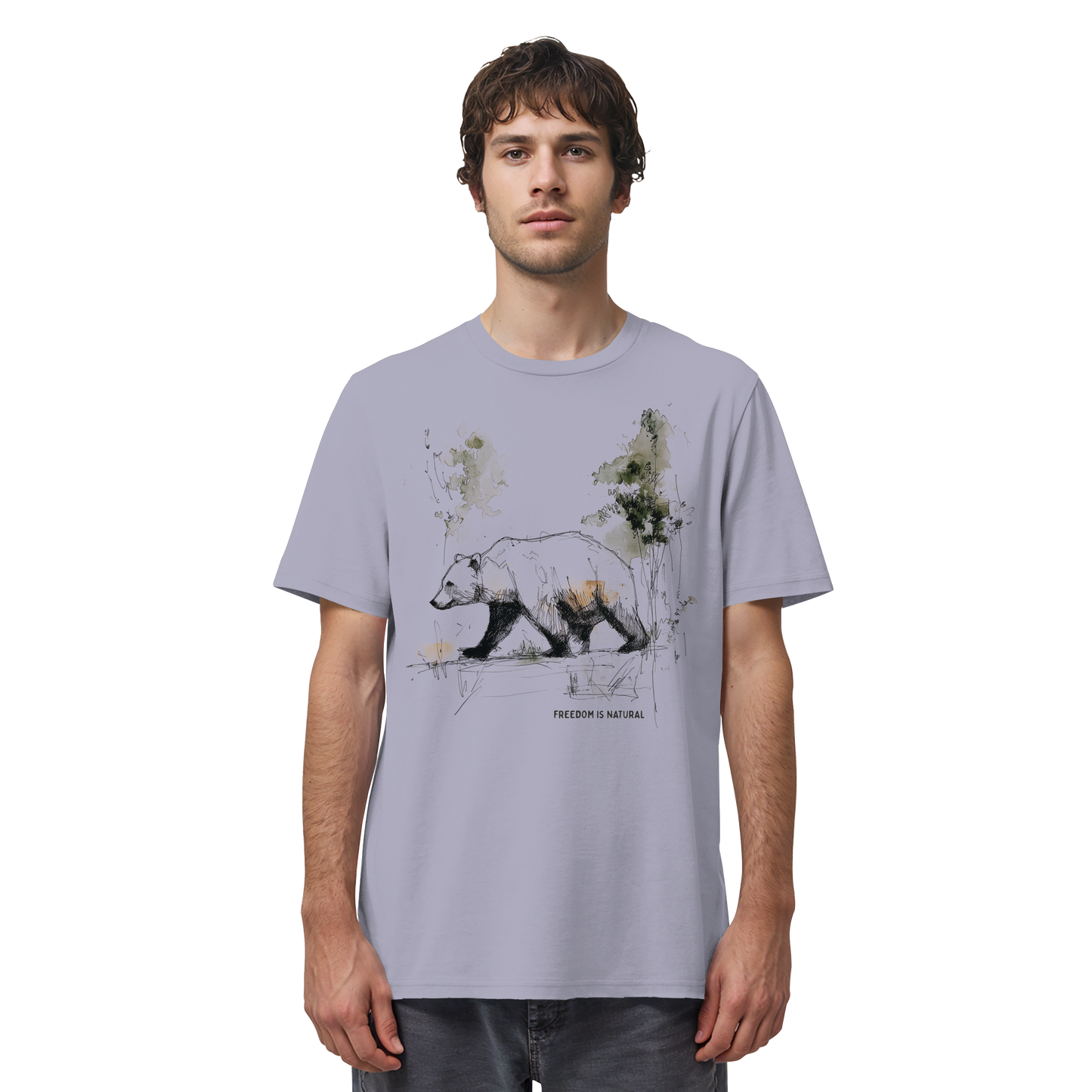 Bär Sketch Art Style - Organic Shirt