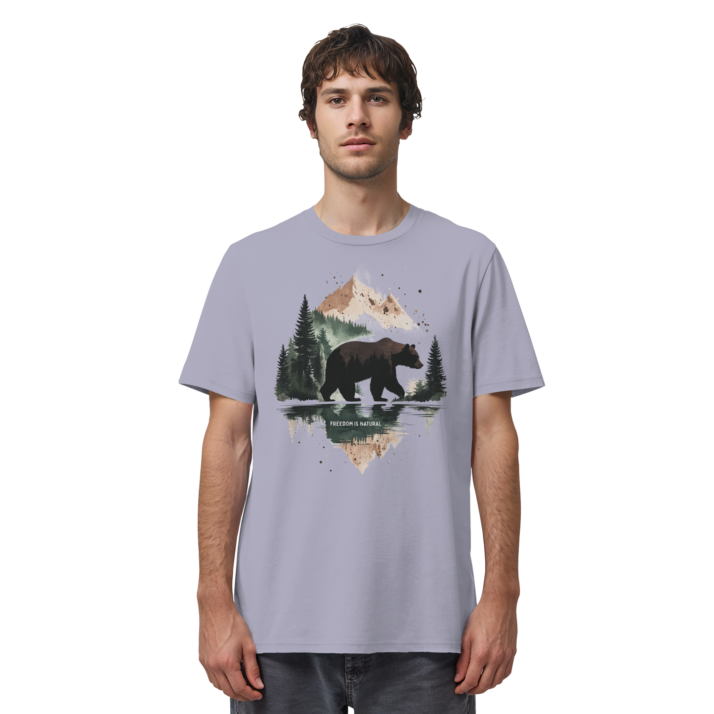 Bär Watercolor Style - Organic Shirt