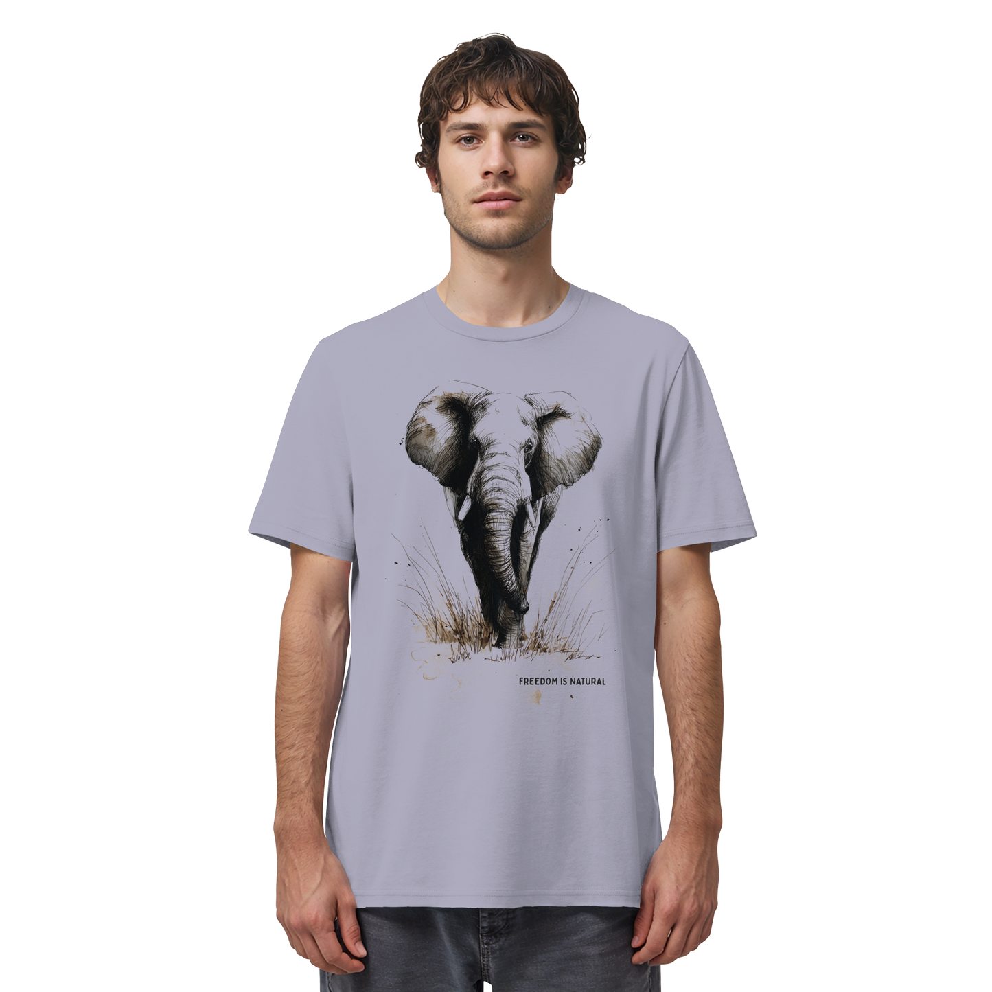 Elefant Sketch Art Style - Organic Shirt
