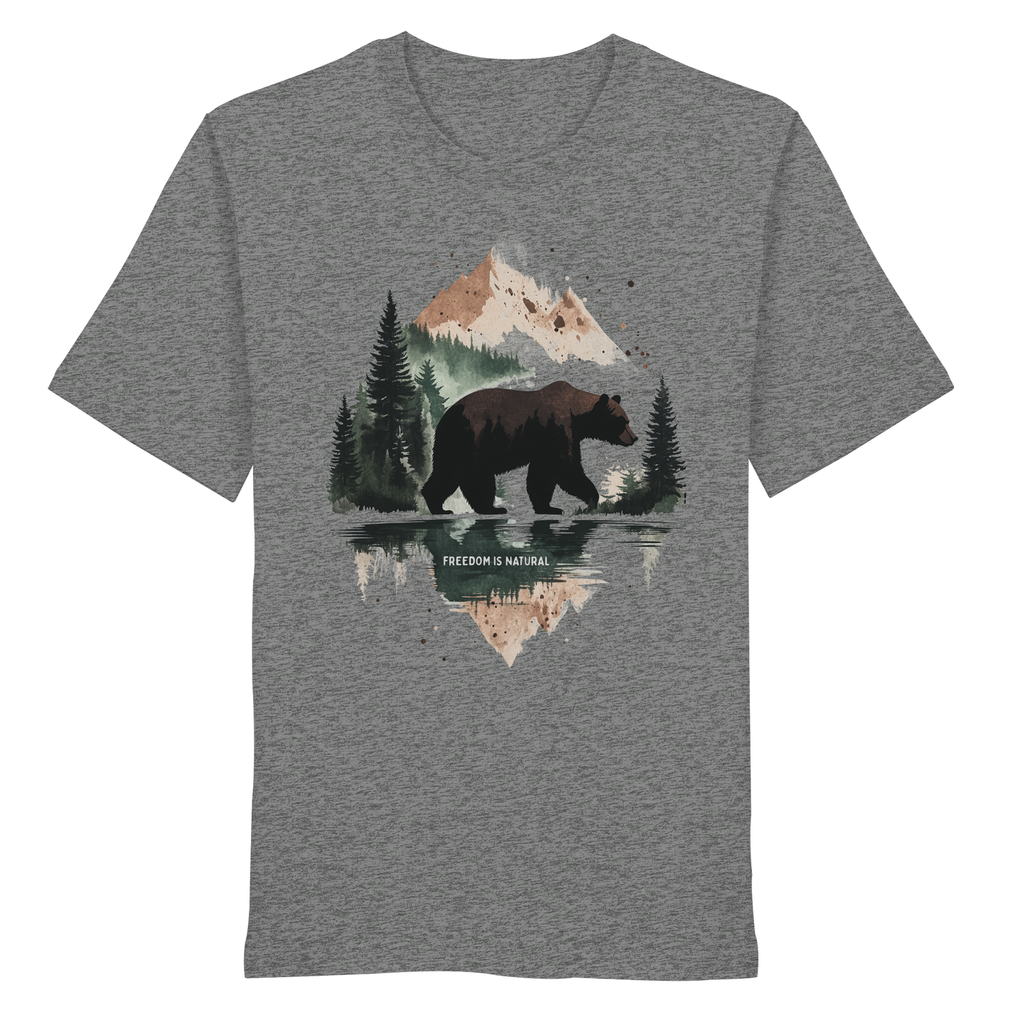 Bär Watercolor Style - Organic Shirt