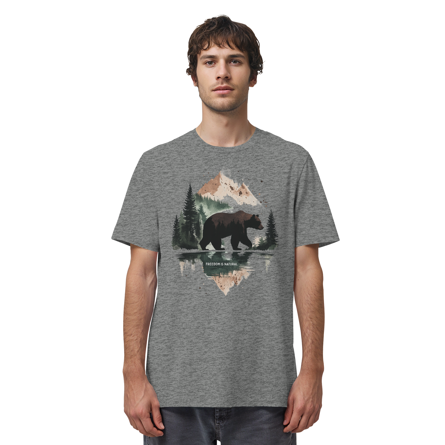 Bär Watercolor Style - Organic Shirt