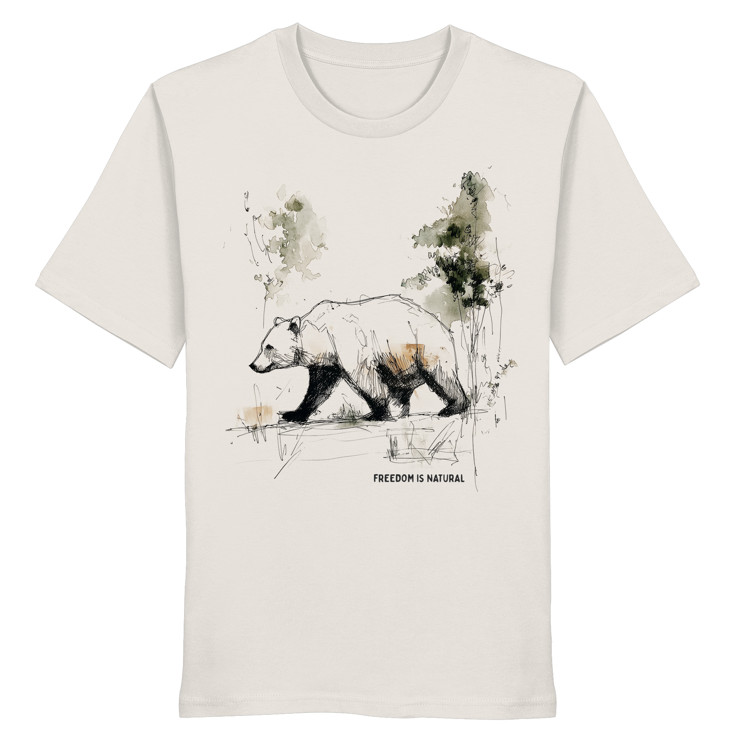 Bär Sketch Art Style - Organic Shirt