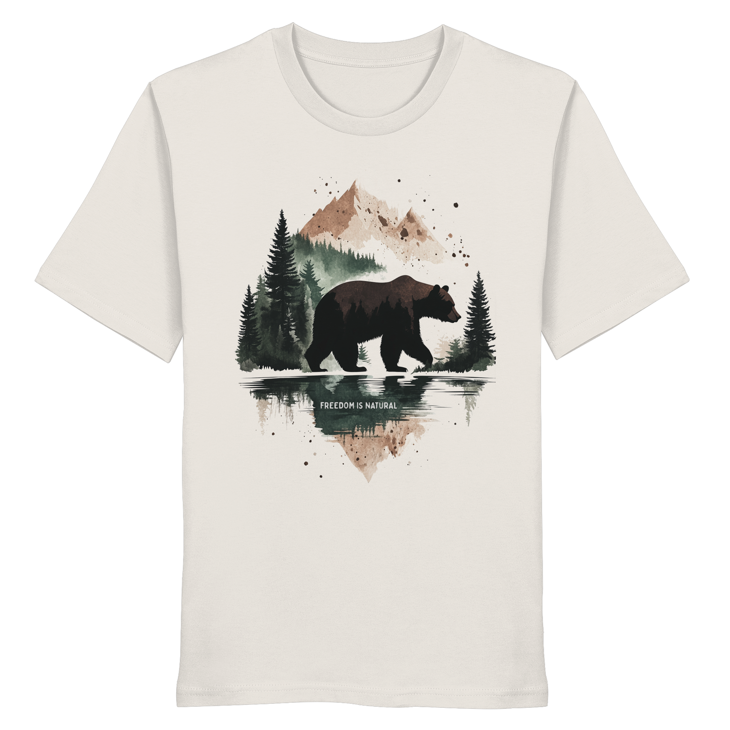 Bär Watercolor Style - Organic Shirt