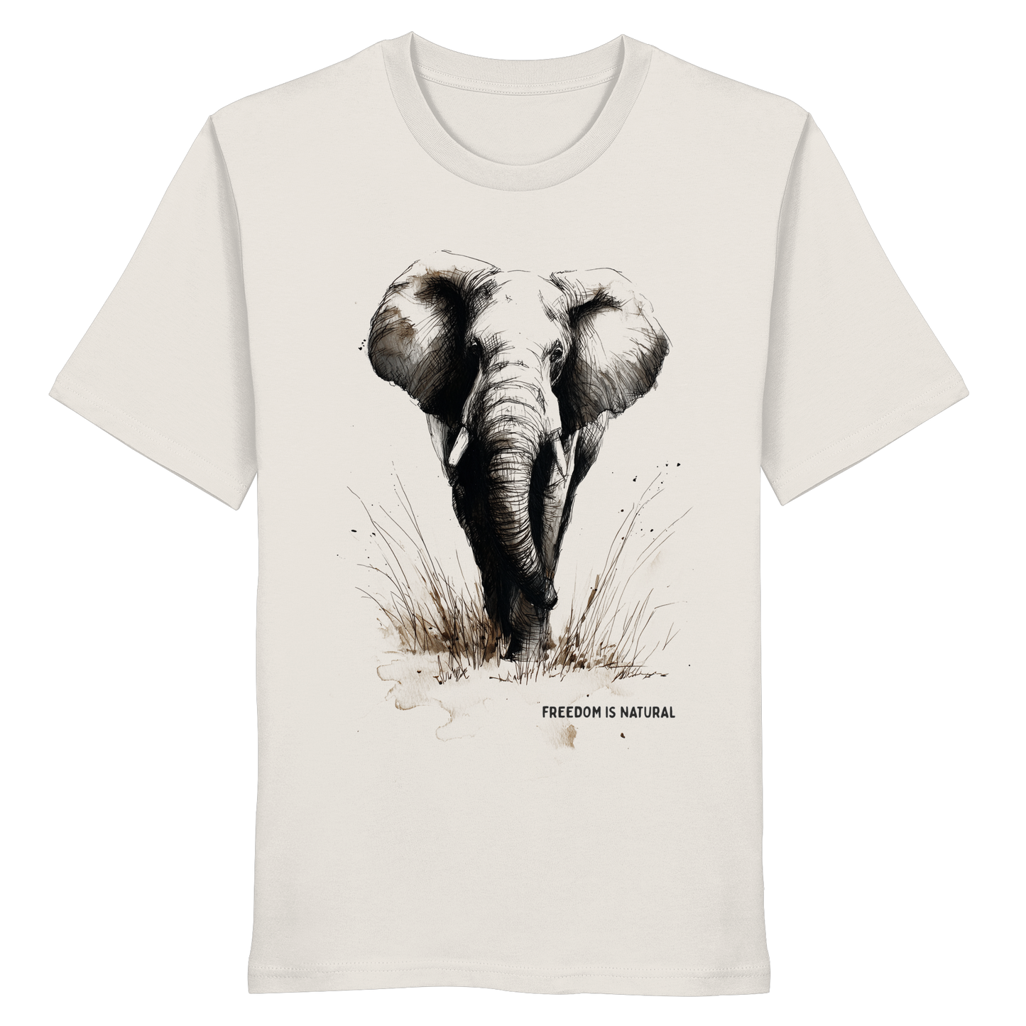 Elefant Sketch Art Style - Organic Shirt