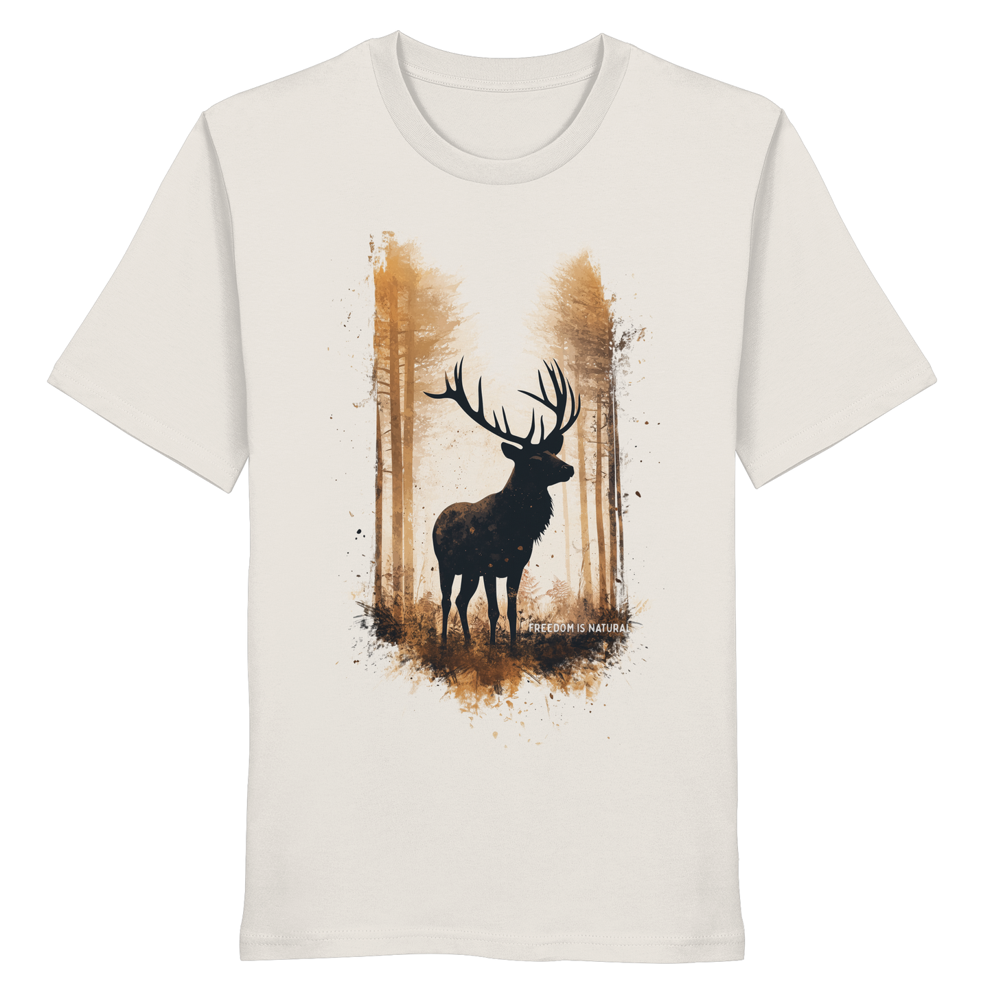 Hirsch Watercolor Style - Organic Shirt
