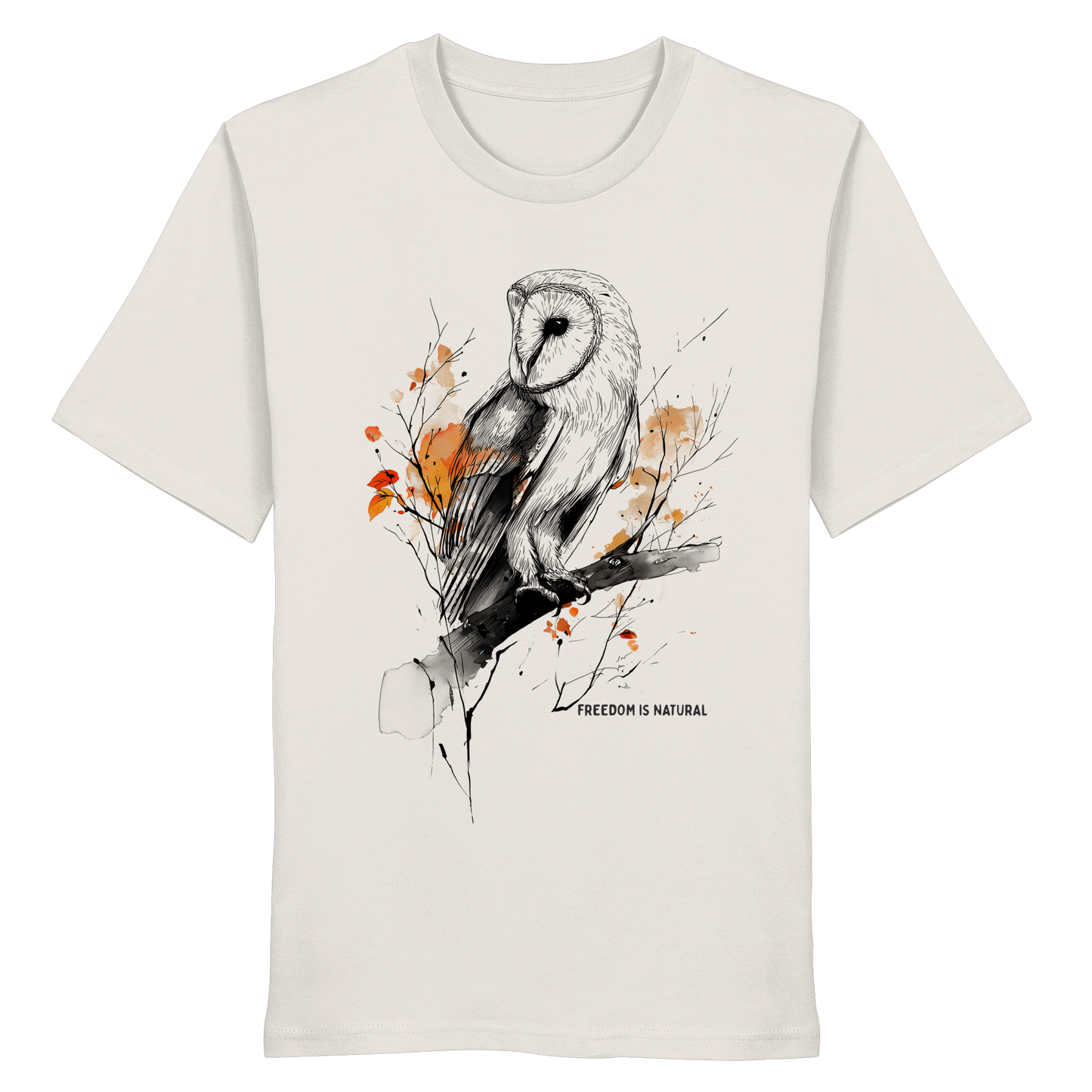 Eule Sketch Art Style - Organic Shirt