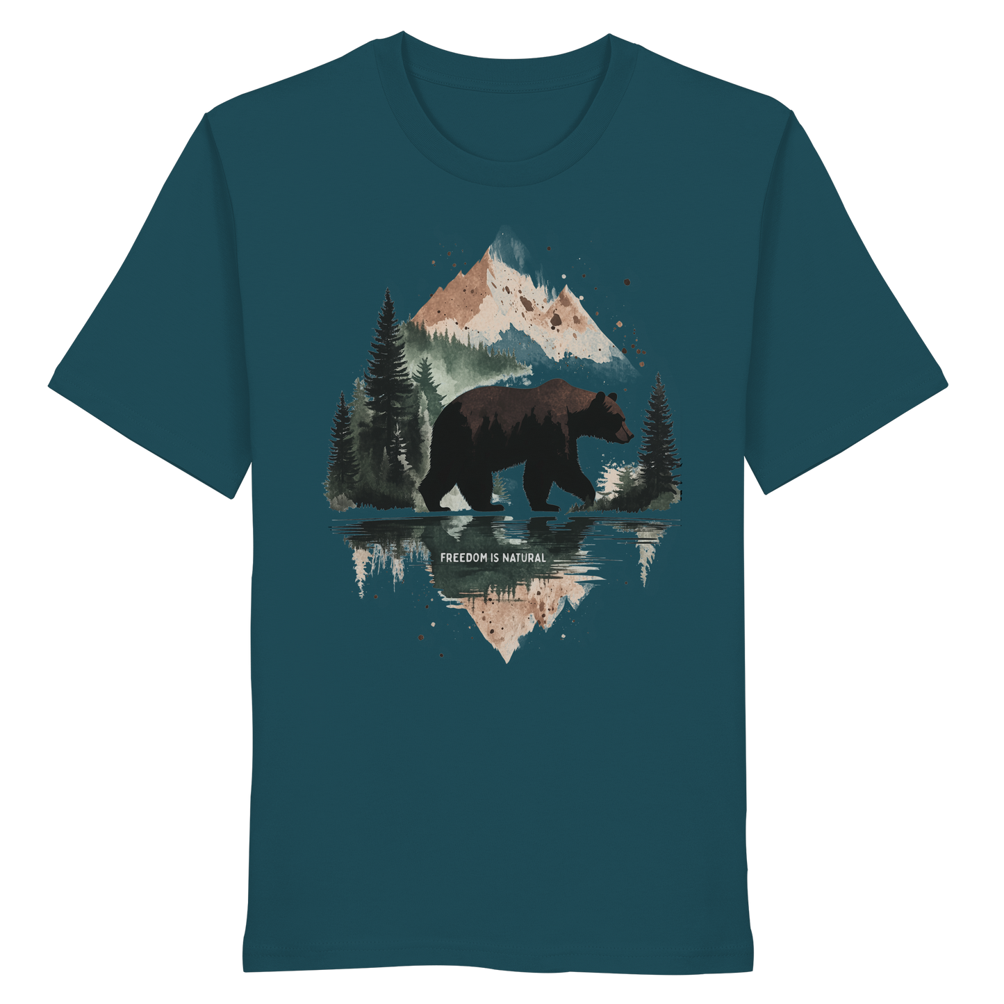 Bär Watercolor Style - Organic Shirt