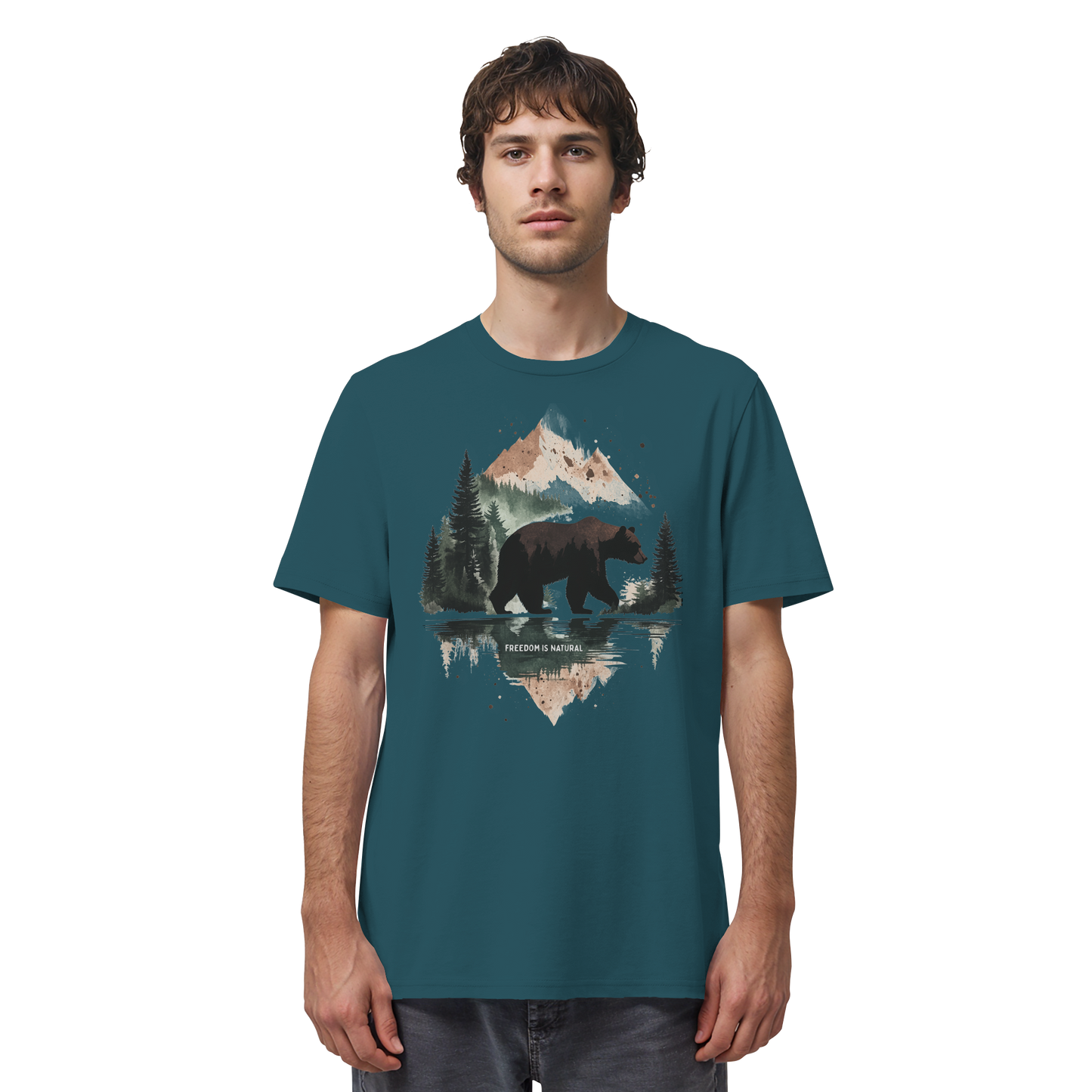 Bär Watercolor Style - Organic Shirt
